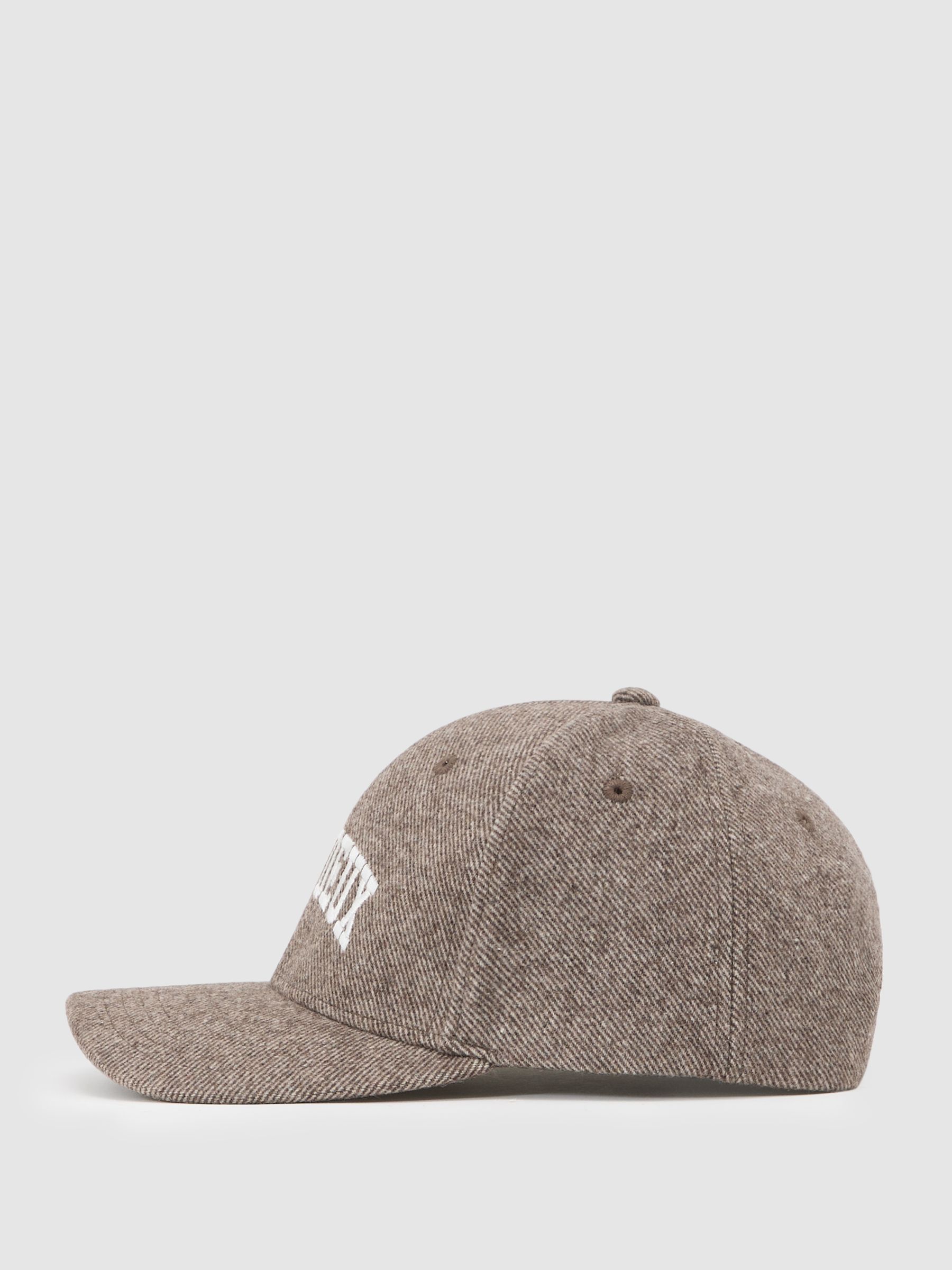 Wool Baseball Cap in Mountain Grey Melange - صورة 2 من 4