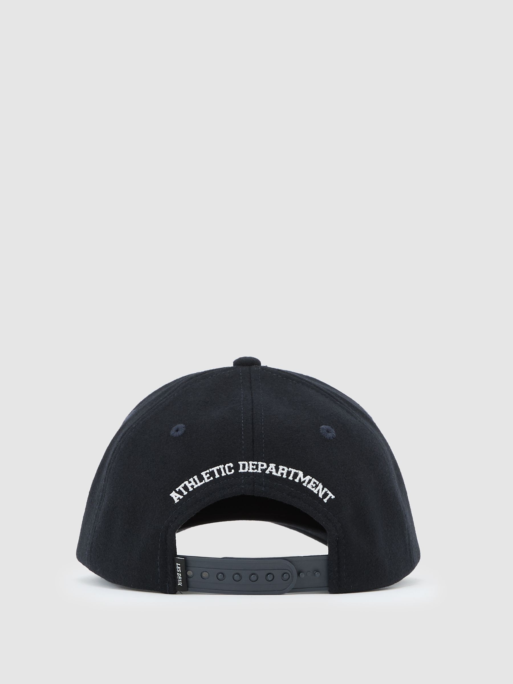 Wool Baseball Cap in Dark Navy - Image 4 of 4