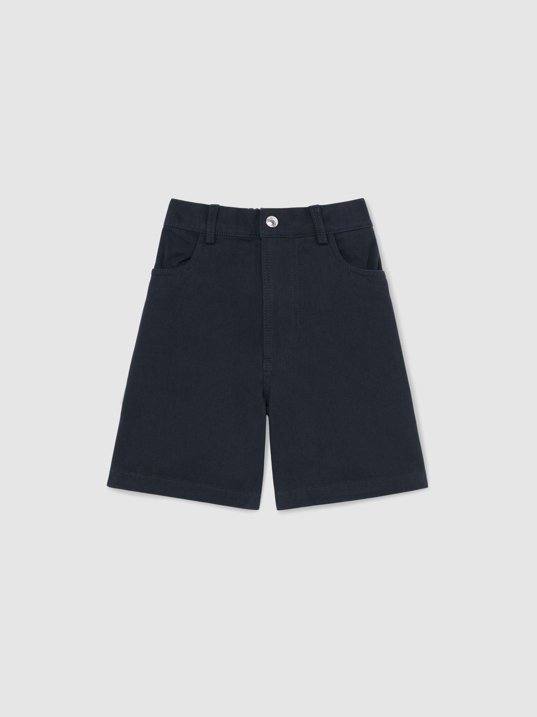 13-14 yrs Cotton Twill Bermuda Shorts in Blue - Image 2 of 3