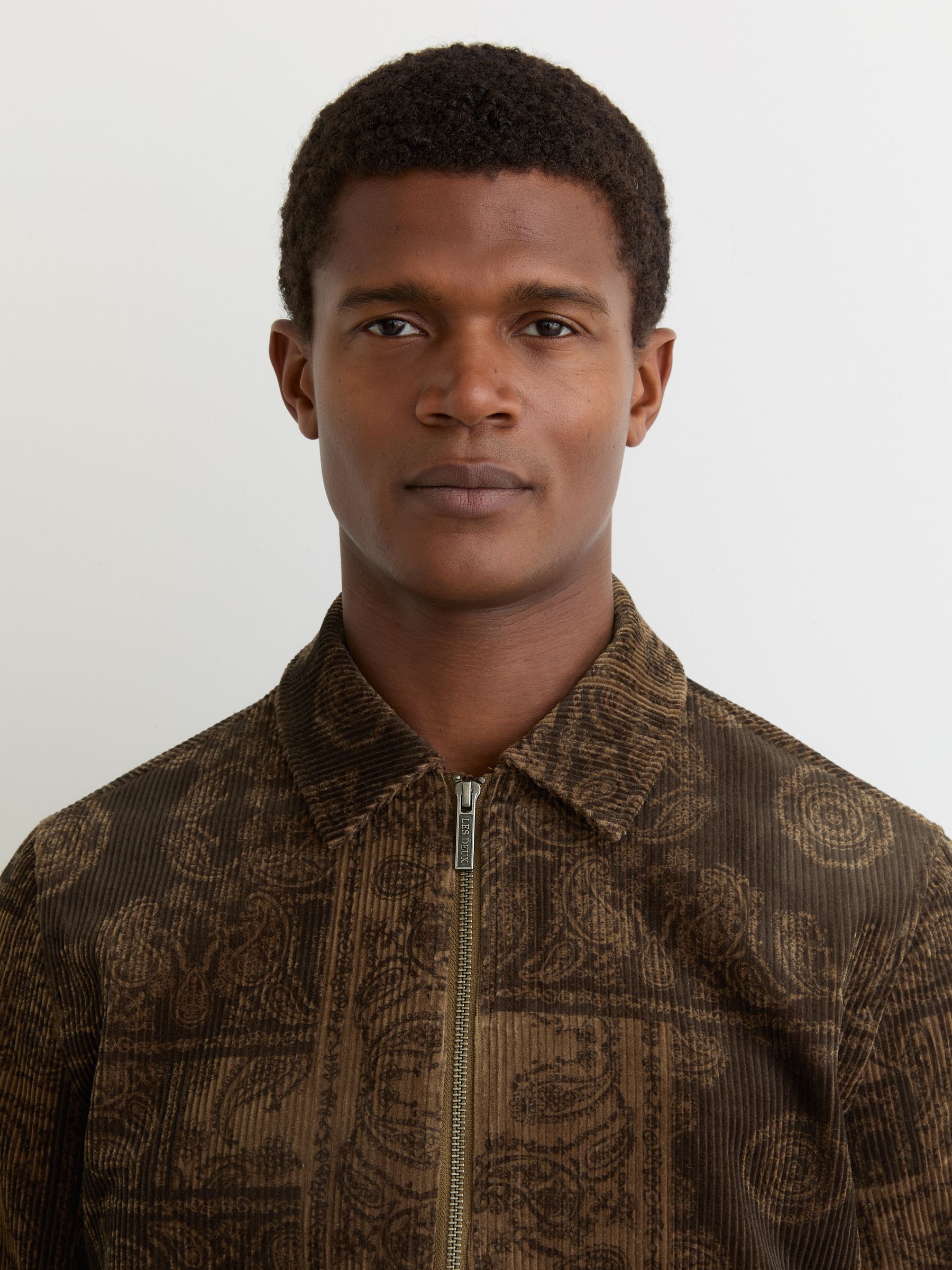 Paisley Corduroy Coach Jacket in Teak - Image 3 of 5