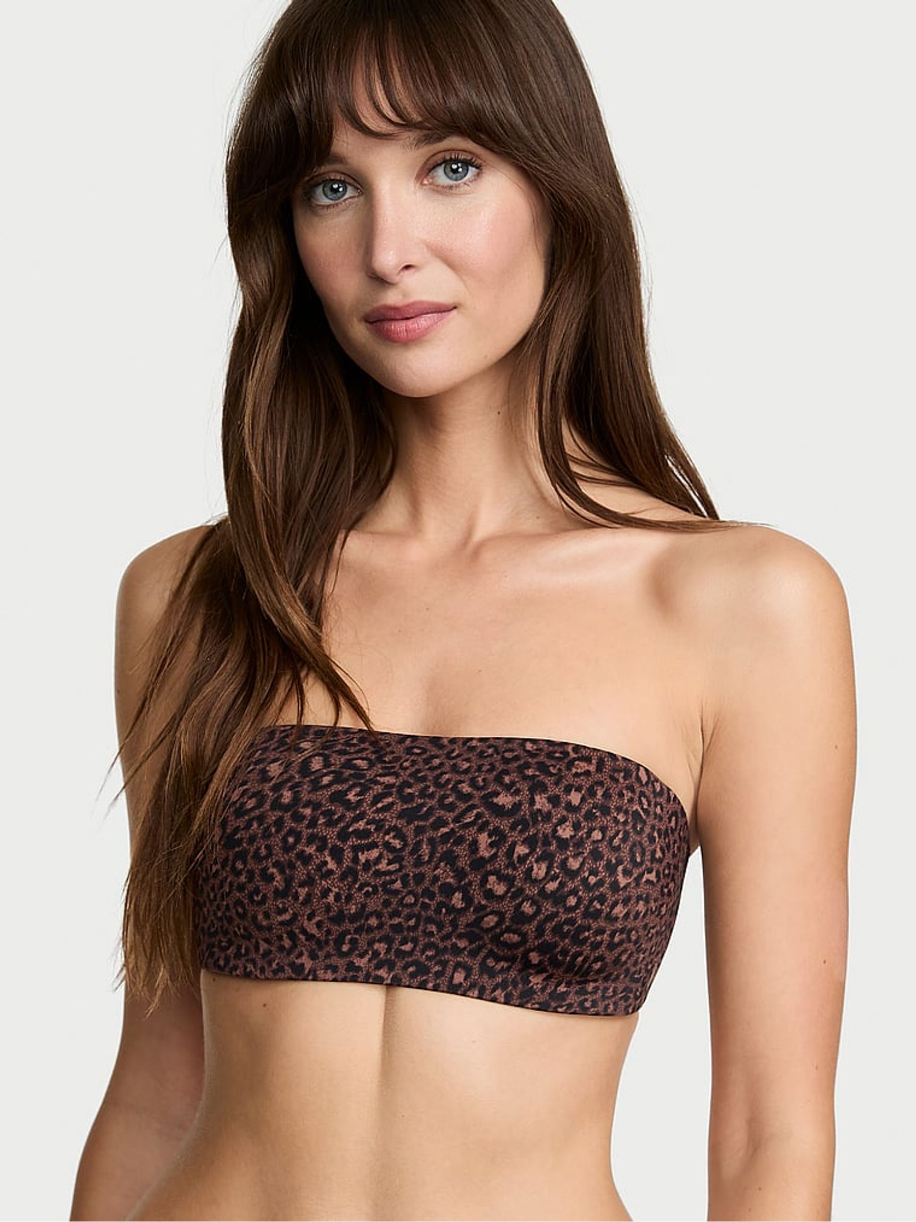 Leopard Brown Non Wired Push Up Strapless Bra - Image 2 of 3