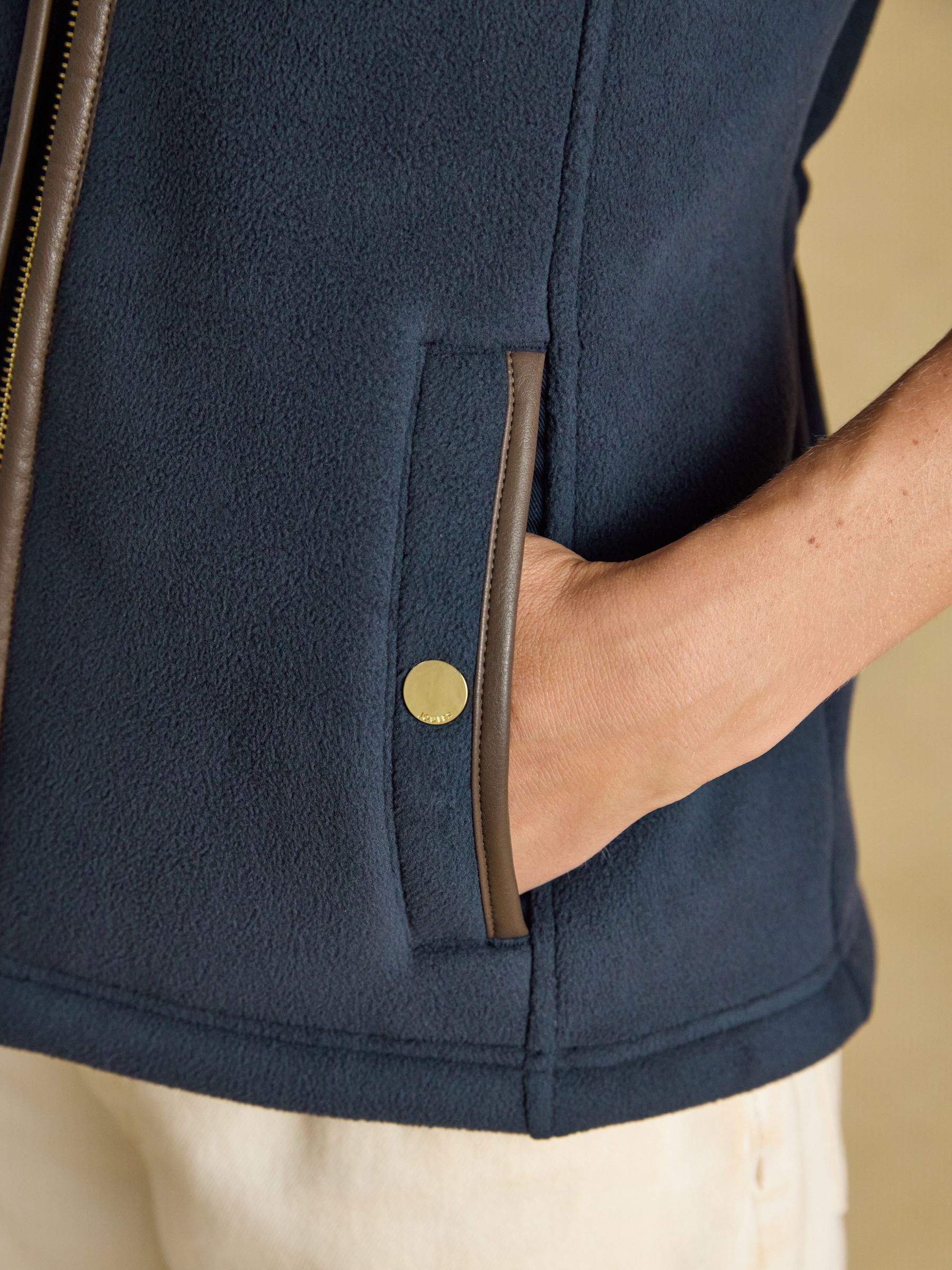 Official Burghley Navy Heritage Fleece Gilet - Image 8 of 14