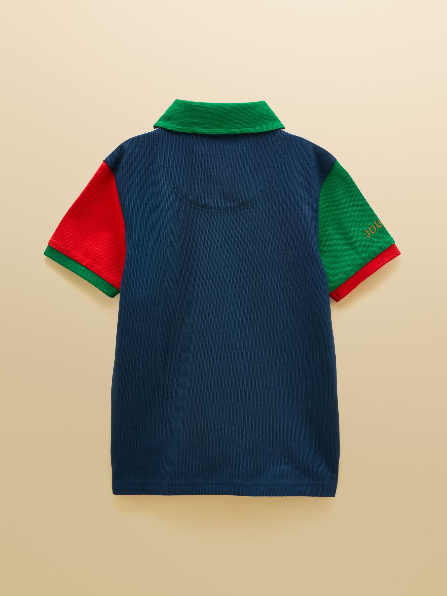 Official Scone Light Blue Denim Kids Cotton Pique Polo Shirt - Image 2 of 5