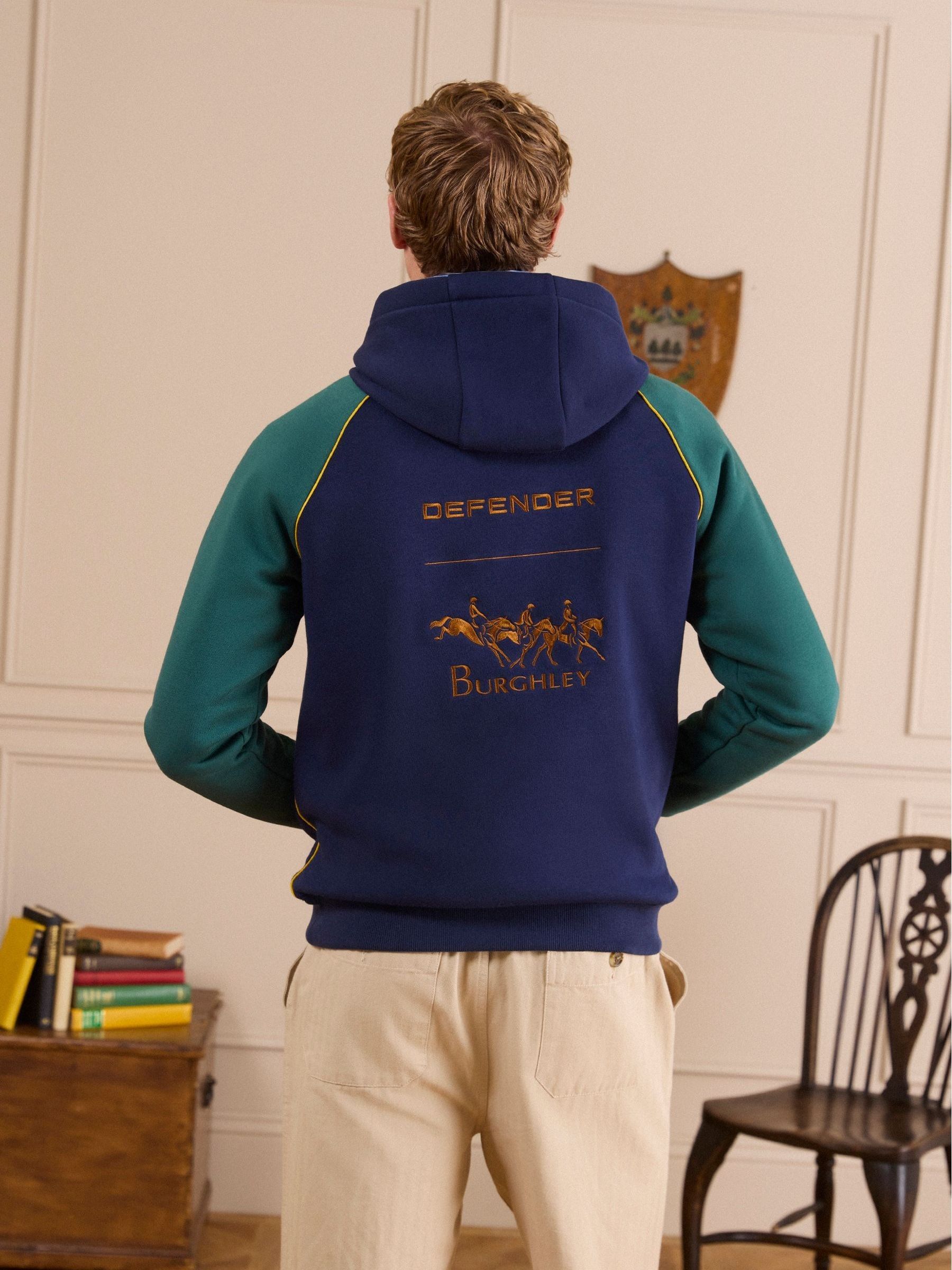 Official Burghley Unisex Navy Hoodie - Image 2 of 10