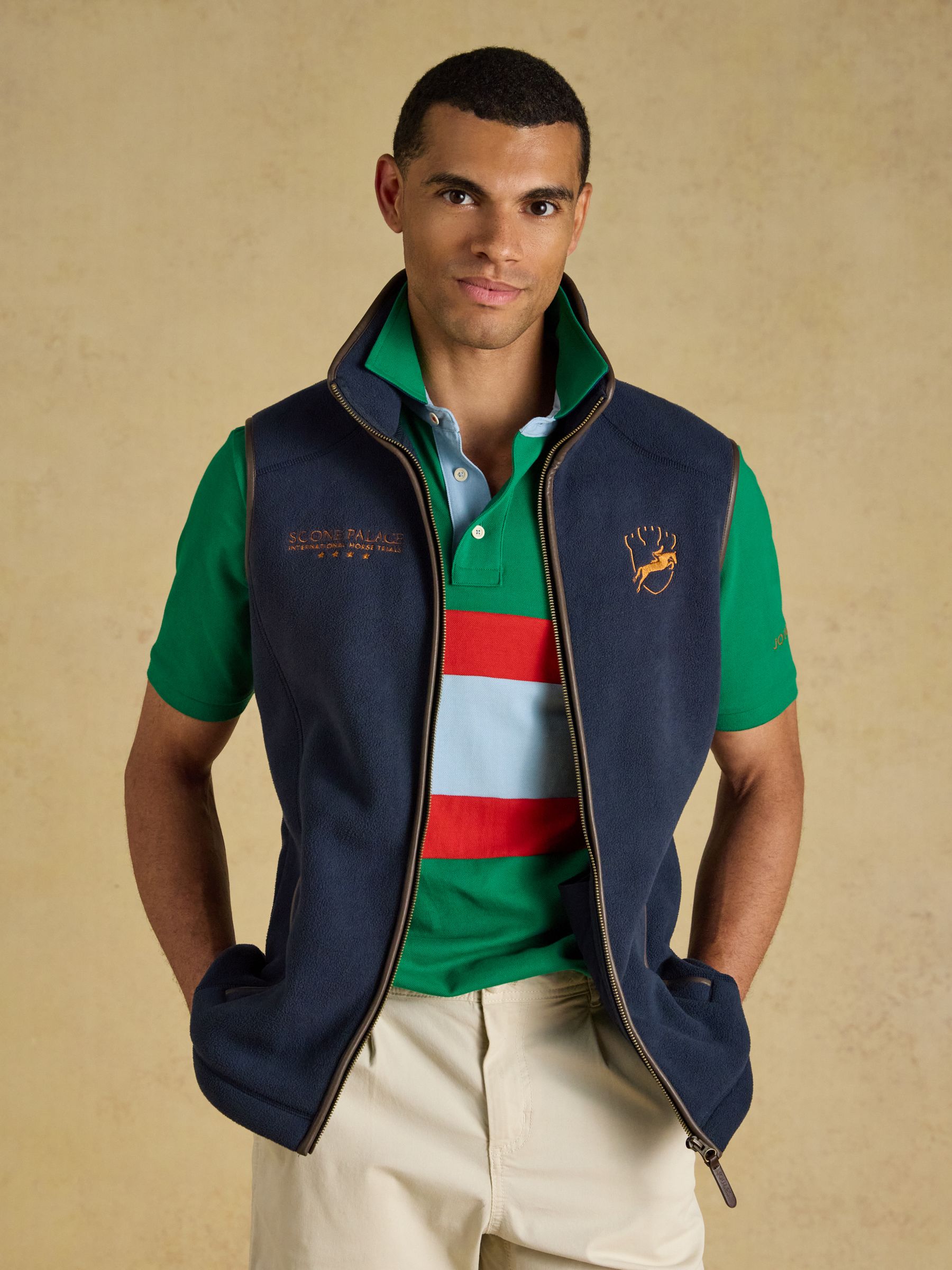 Official Scone Navy Heritage Fleece Gilet - Image 5 of 9