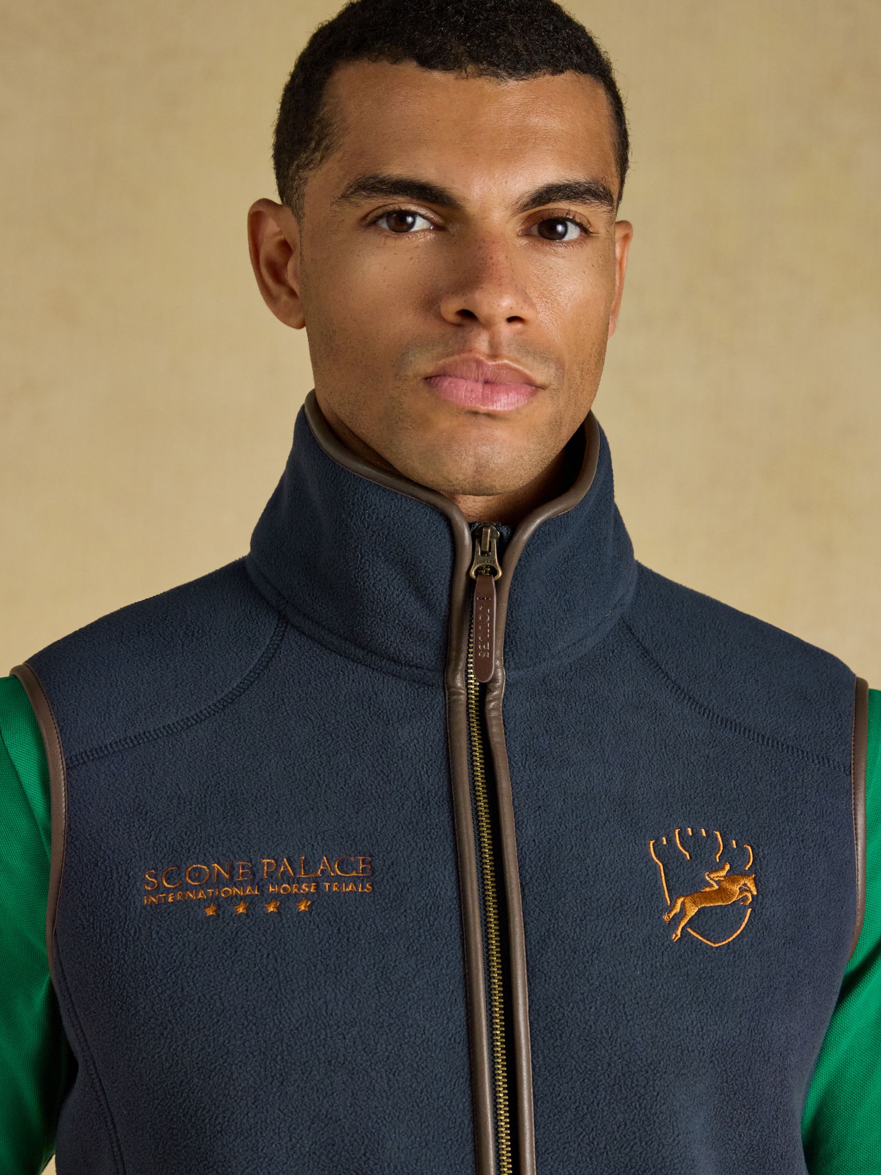 Official Scone Navy Heritage Fleece Gilet - Image 6 of 9