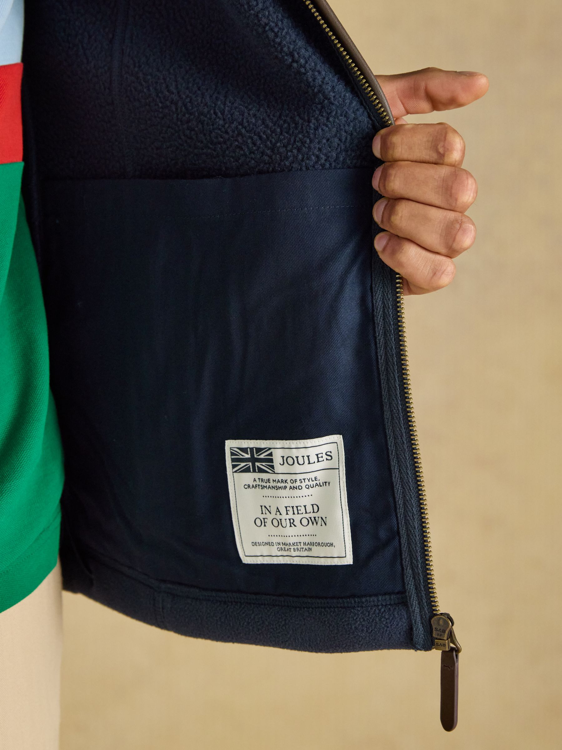 Official Scone Navy Heritage Fleece Gilet - Image 8 of 9