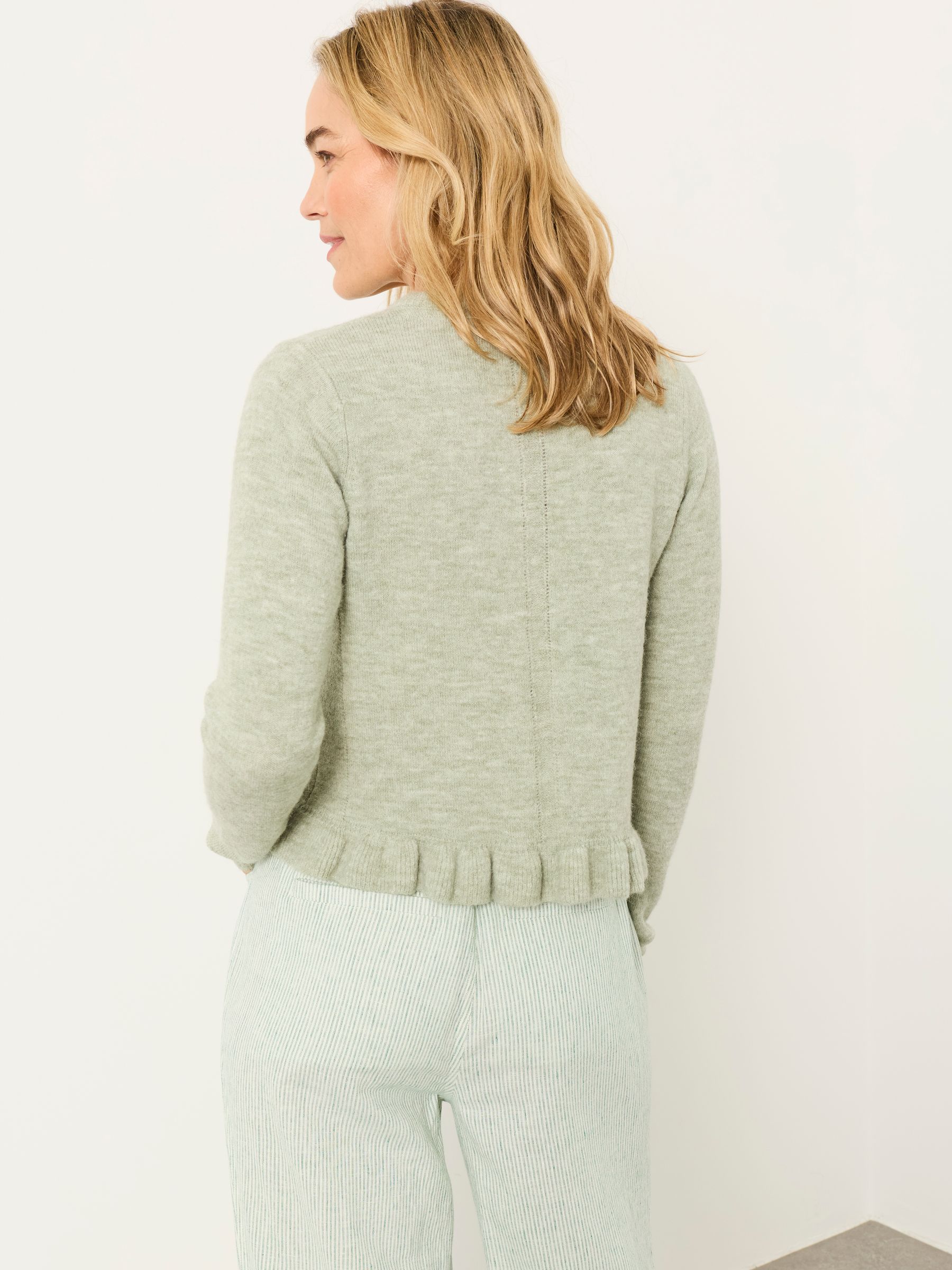 Fearne Green Frill Knitted Cardigan - Image 5 of 6