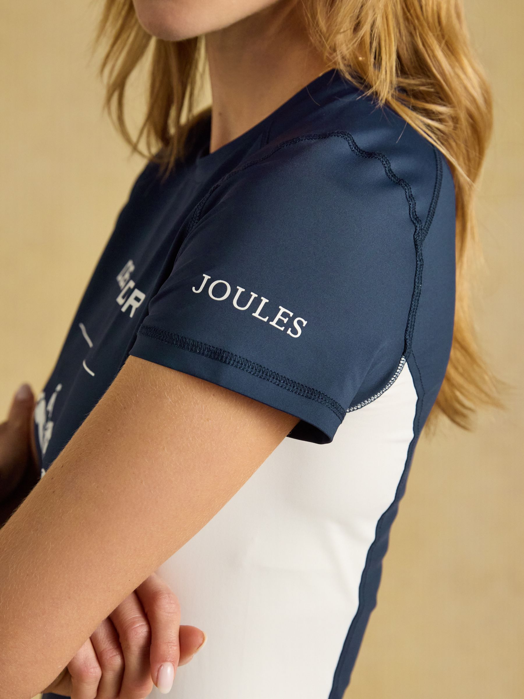 Official Burghley Navy Short Sleeve Active Top - Image 7 of 9