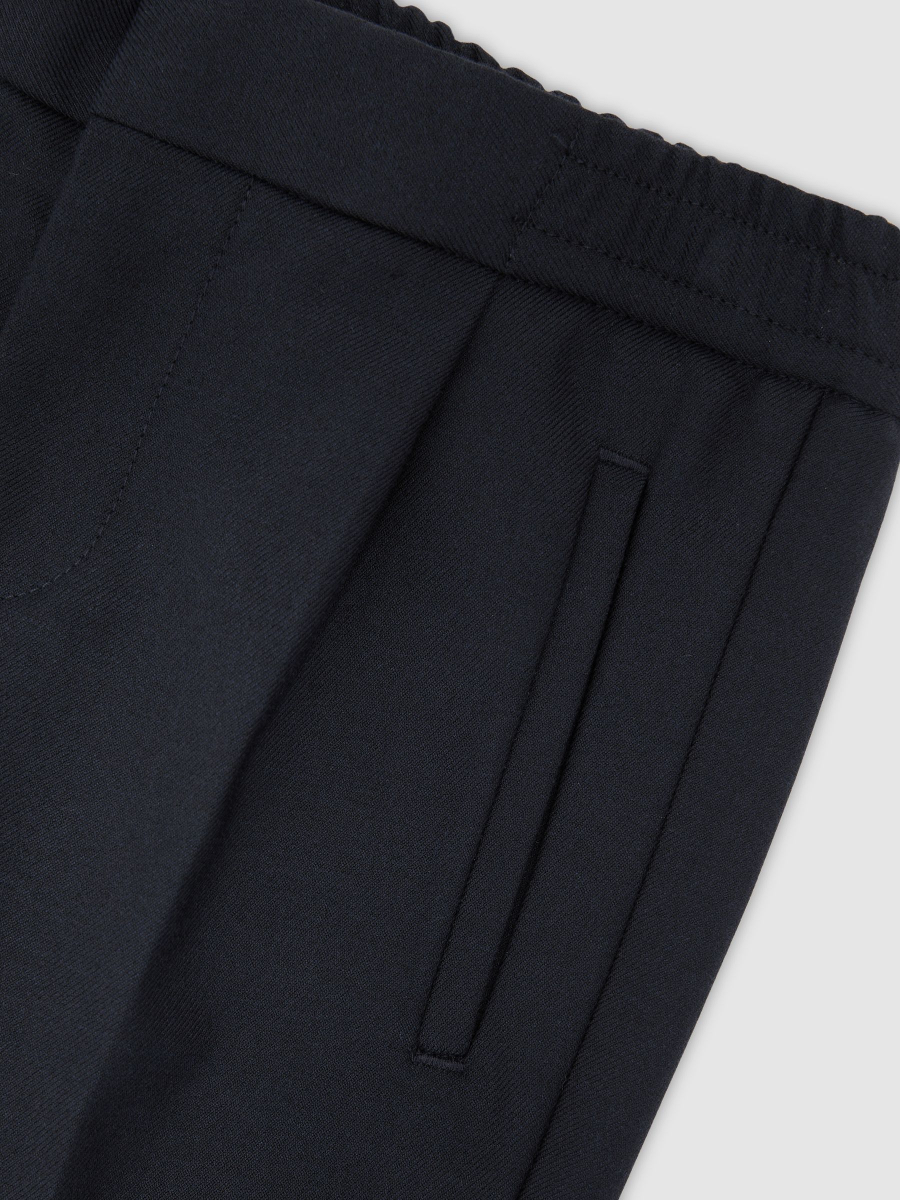 Slim-Fit Pleated Trouser in Navy - Image 6 of 6