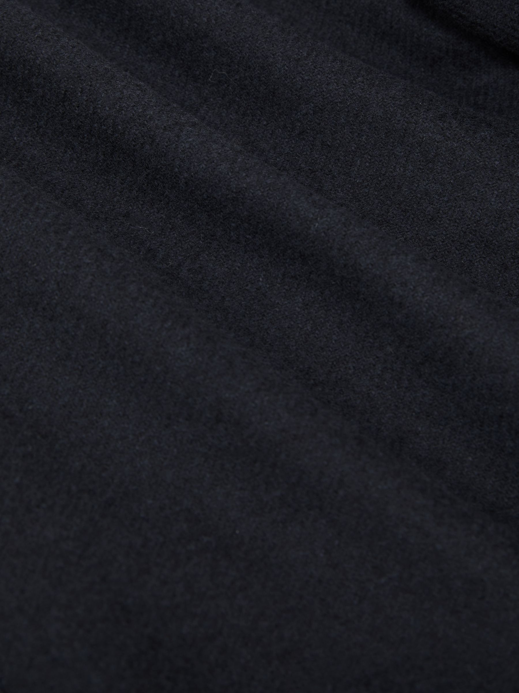 Flannel Single-Breasted Blazer Tailored-Fit with Wool in Navy - image 3