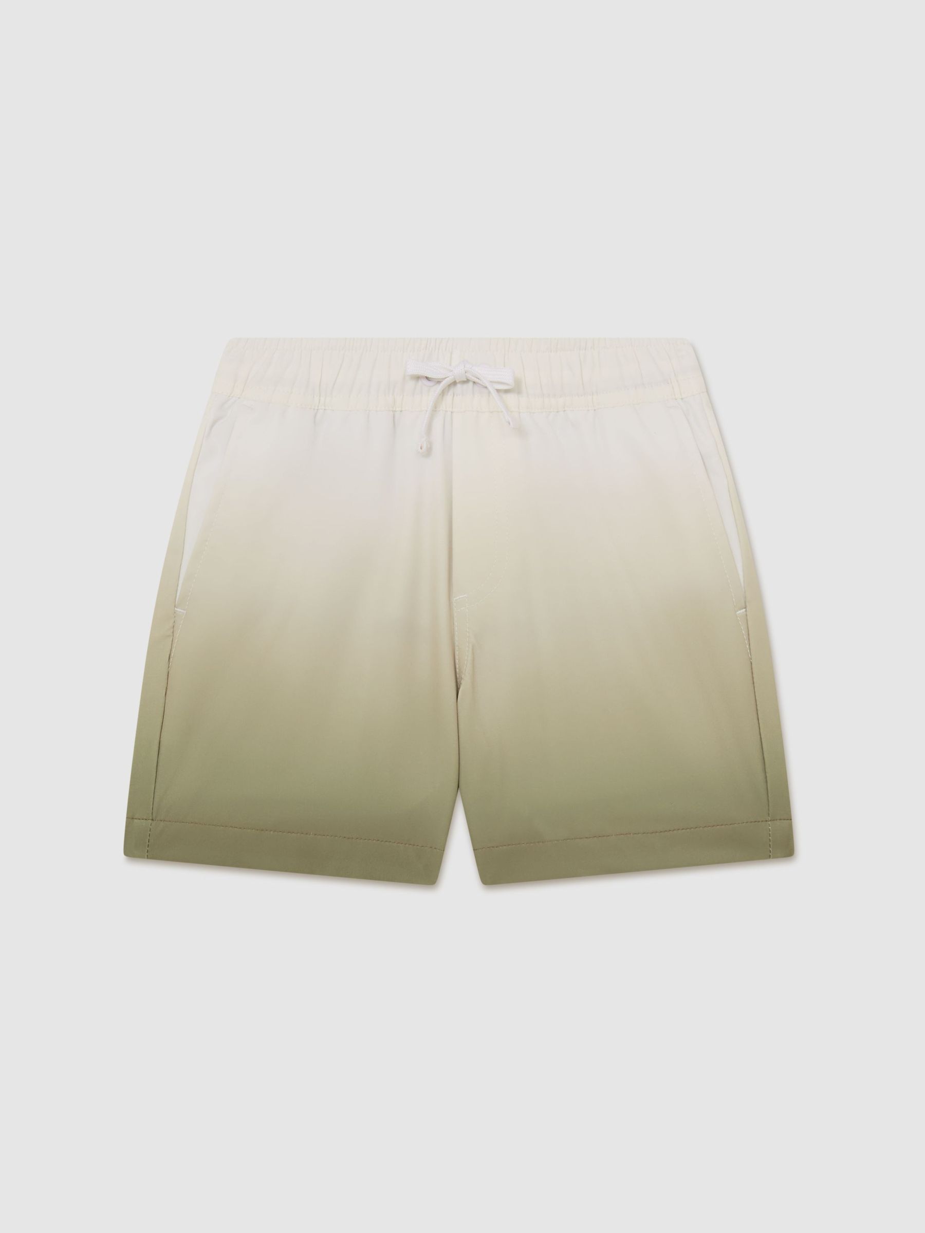 Swim Shorts in Green/White - Image 1 of 3 Swim Shorts in Green/White - Image 1 of 3