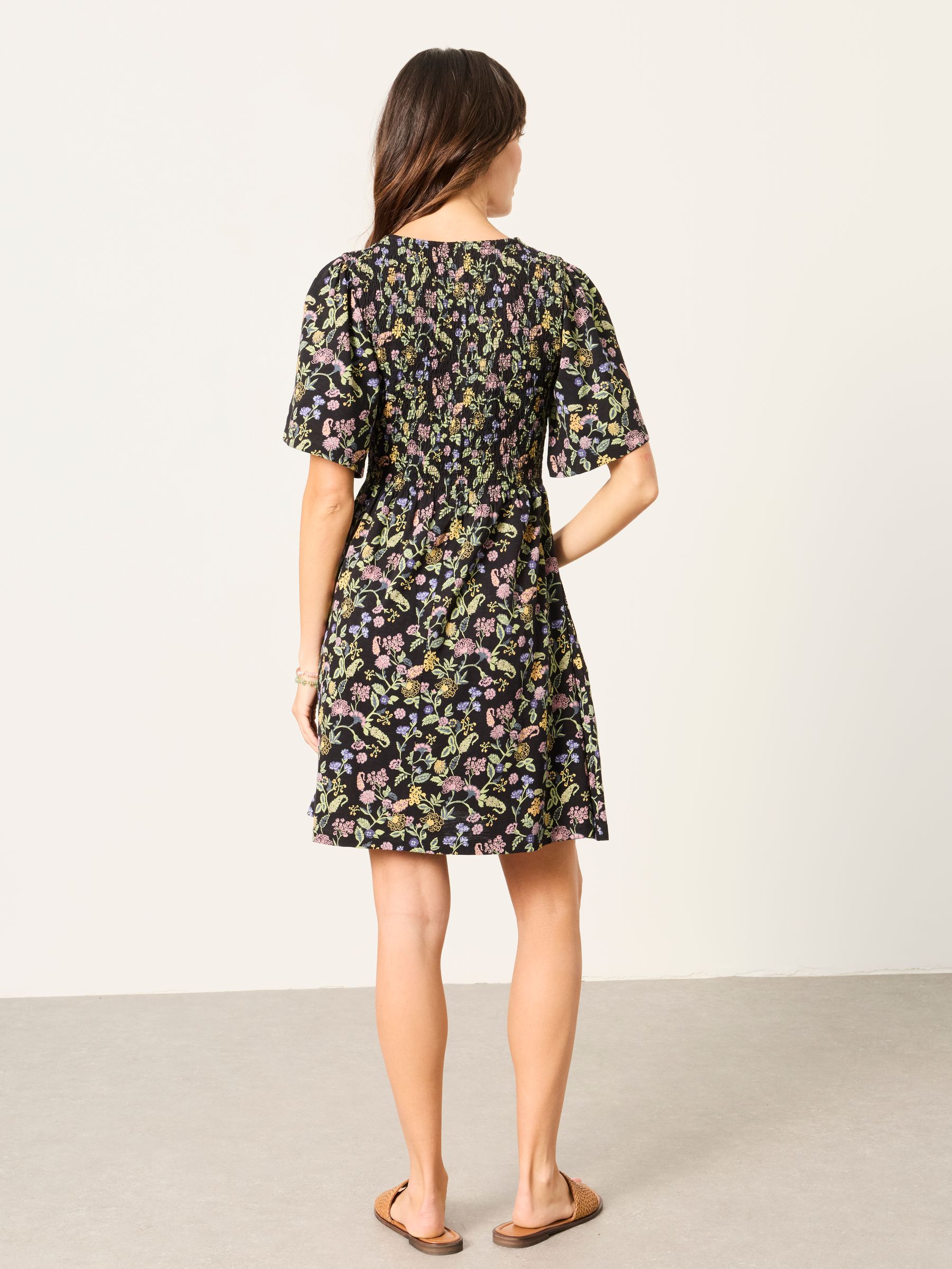 Black Stitch Paisley Regular Emma Floral Jersey Dress - Image 2 of 4