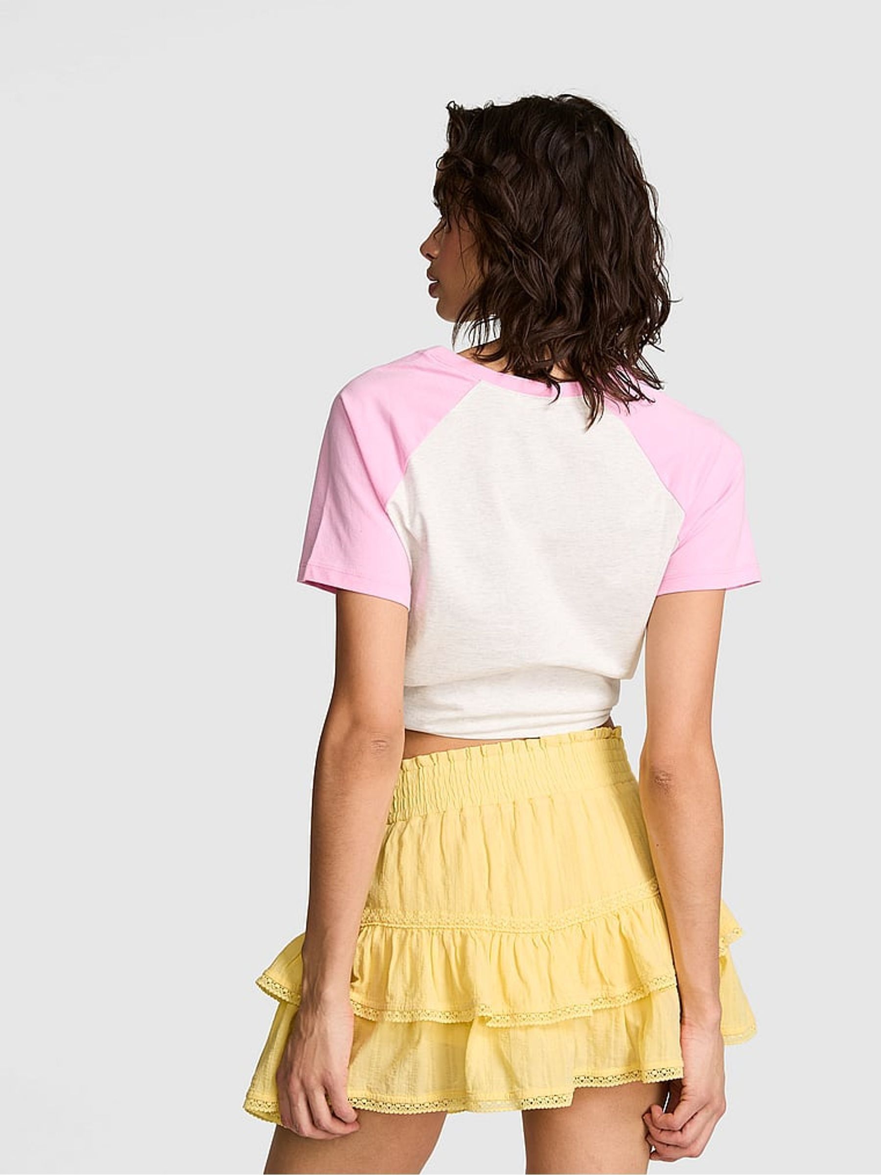 Lemon Tree Yellow Ruffle Mini Skirt - Image 2 of 3