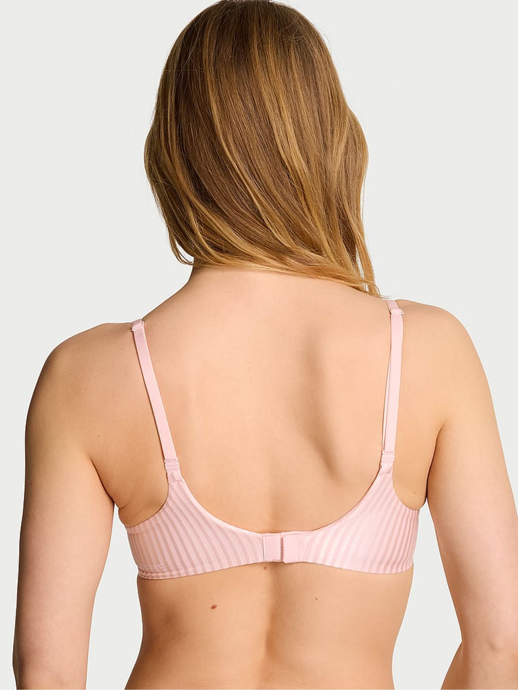 Purest Pink Stripe Lightly Lined Demi Flexfactor Bra - Image 2 of 2