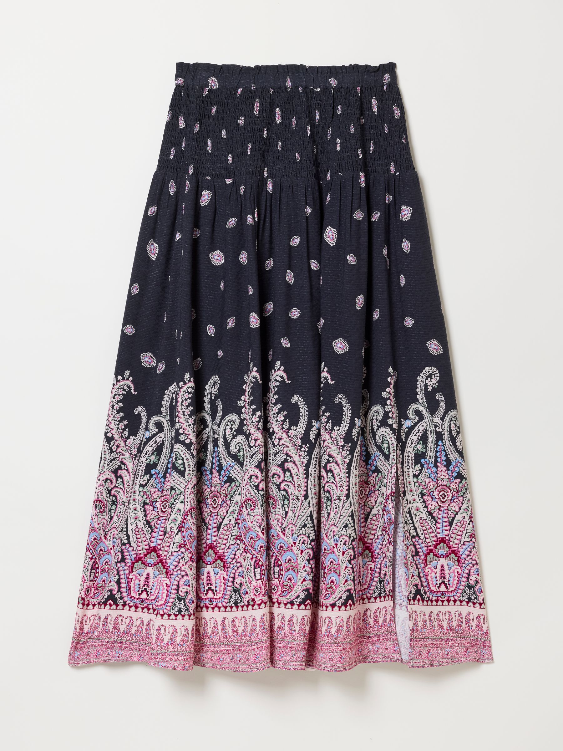 Black Paisley Harper Midi Skirt - Image 7 of 7