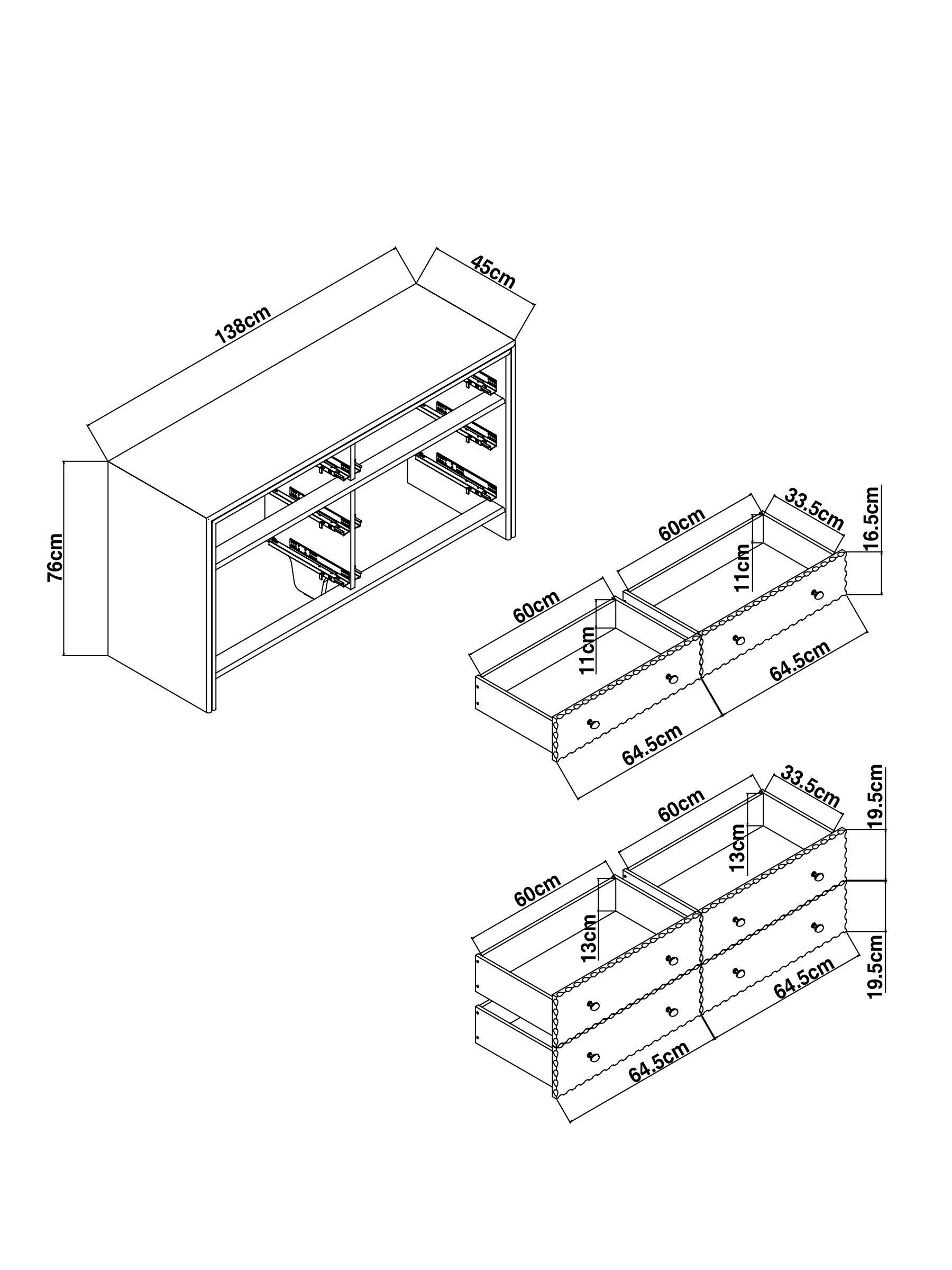 Roisin Chest of Drawer in Ecru White - Image 4 of 6