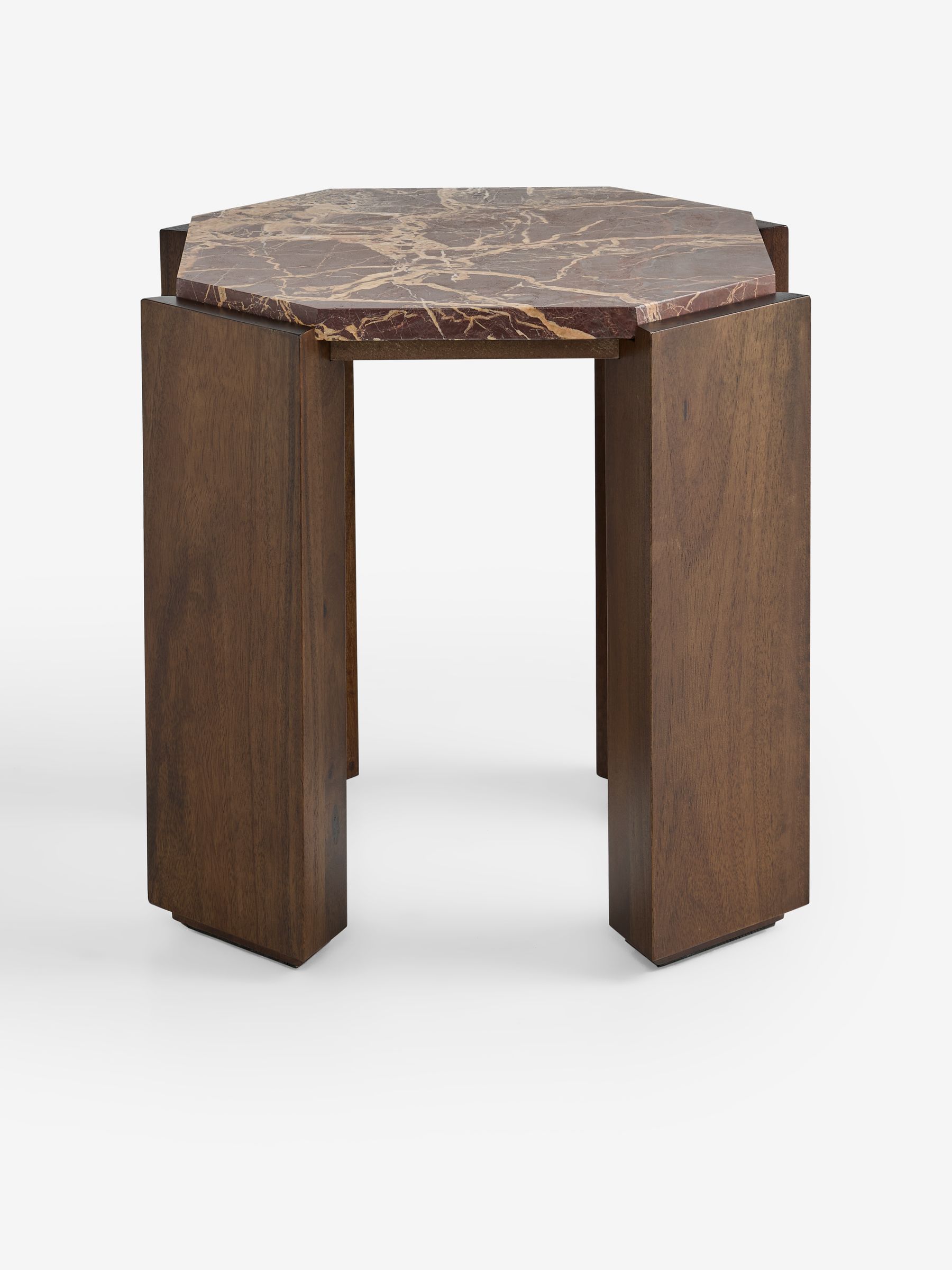 Wynn Side Table in Red Cherry Marble - Image 4 of 6