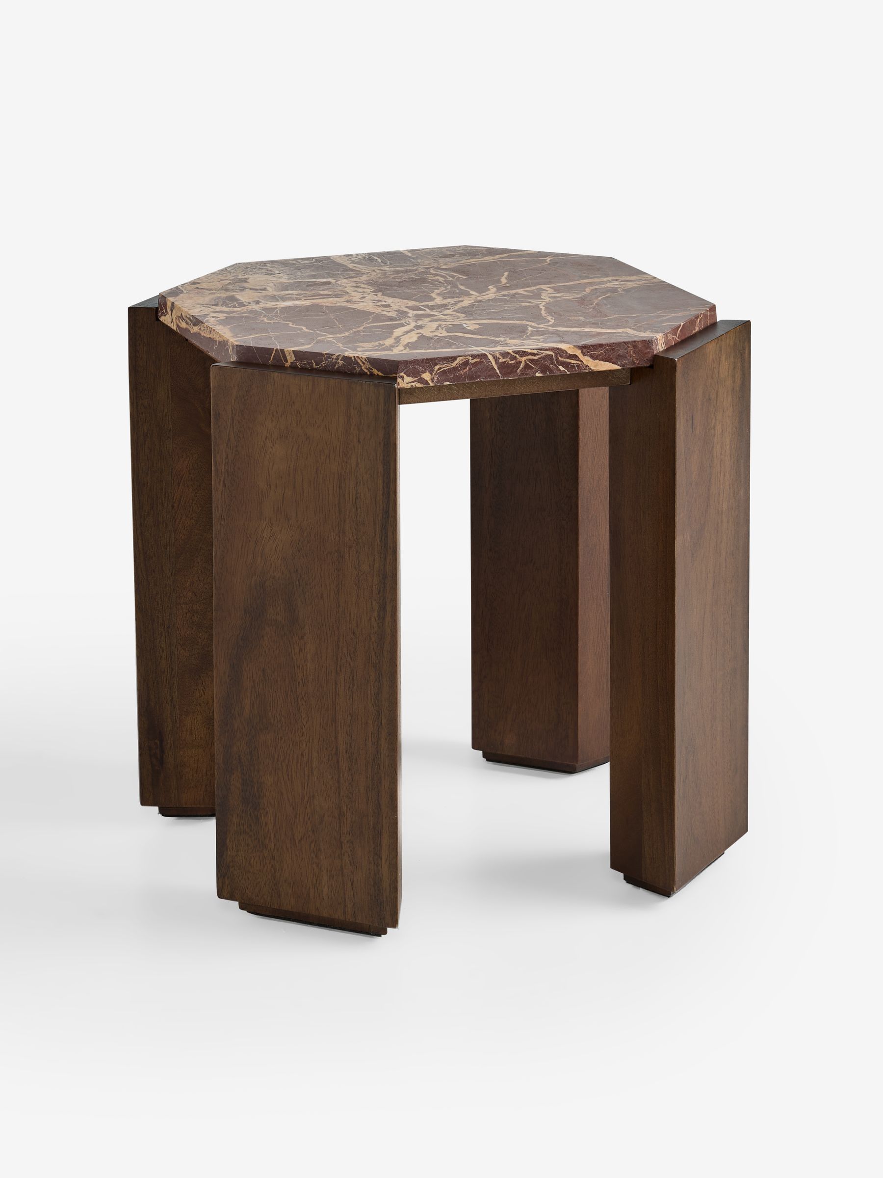Wynn Side Table in Red Cherry Marble - Image 5 of 6