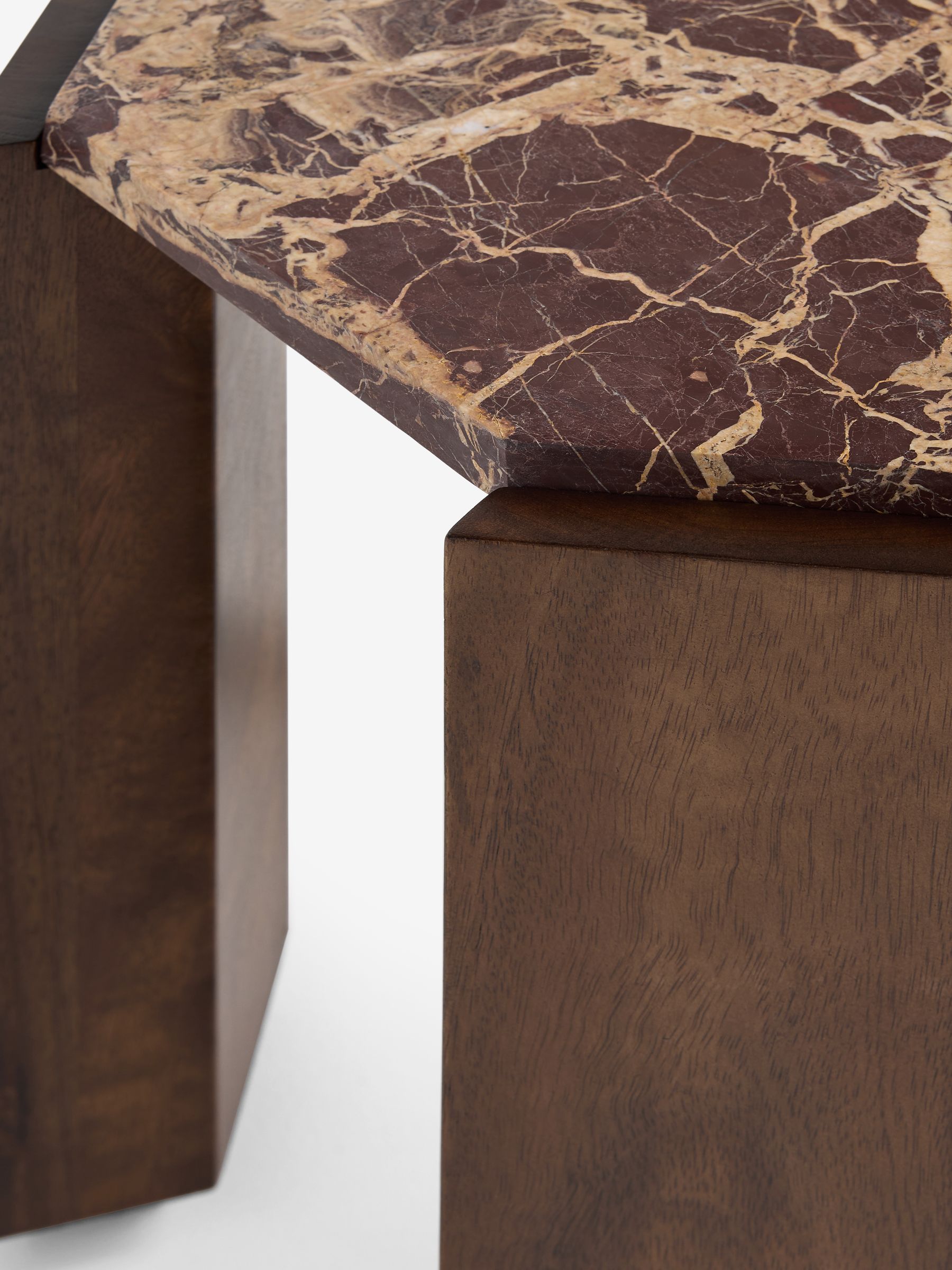 Wynn Side Table in Red Cherry Marble - Image 6 of 6