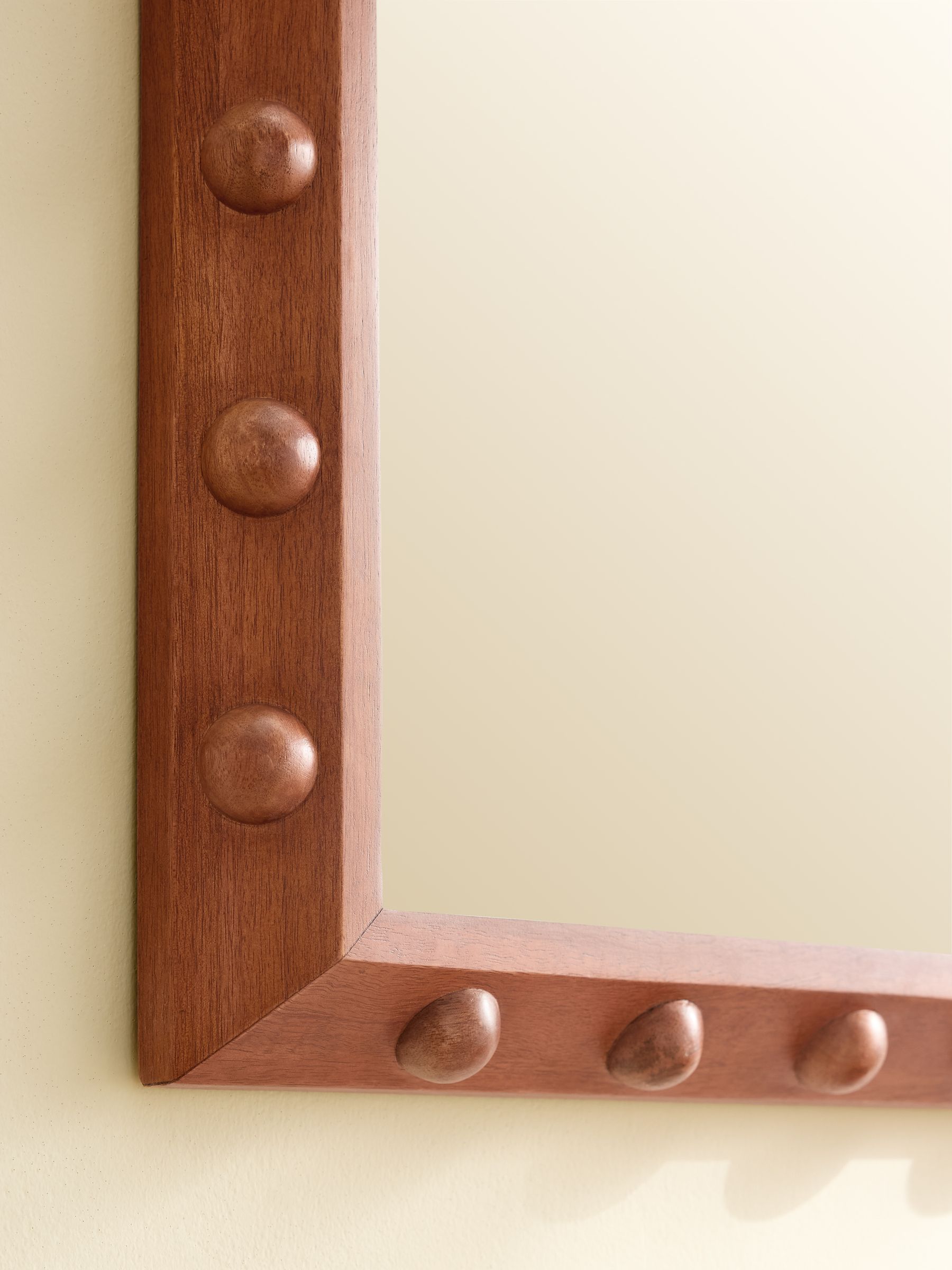 Elodie Mirror in Dark Stain Mango Wood - Image 3 of 5