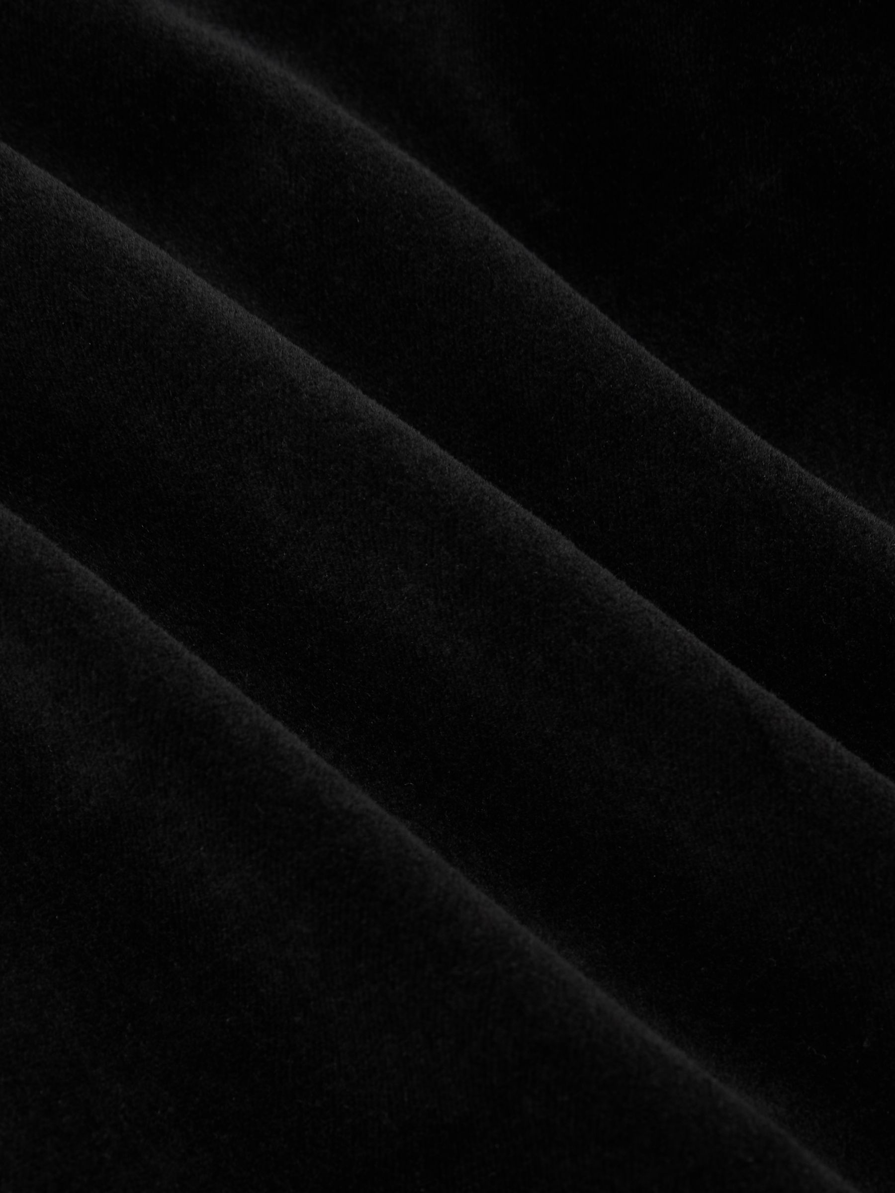 Velvet Single-Breasted Blazer Tailored-Fit in Black - Image 7 of 7