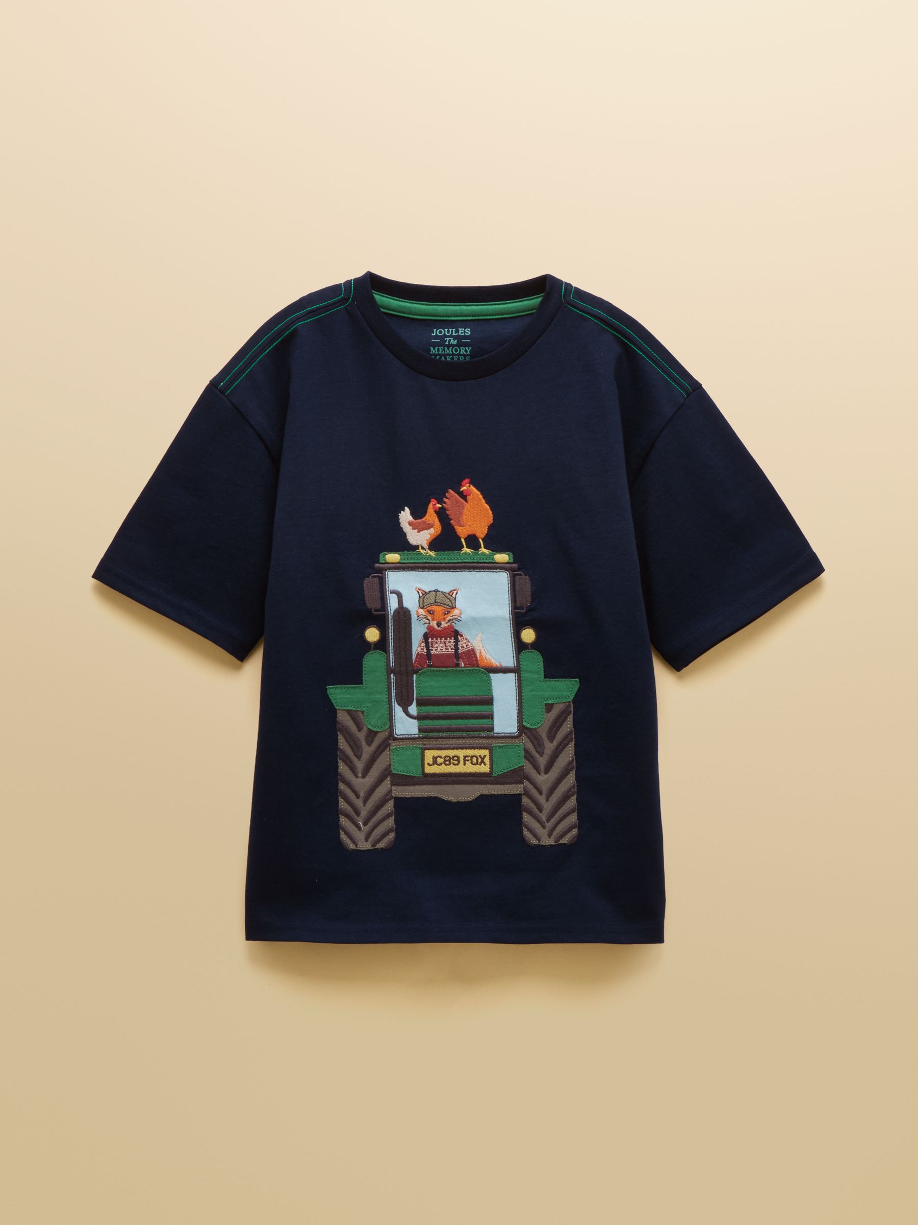 Boys' Archie Navy Applique Graphic T-Shirt - Image 1 of 5
