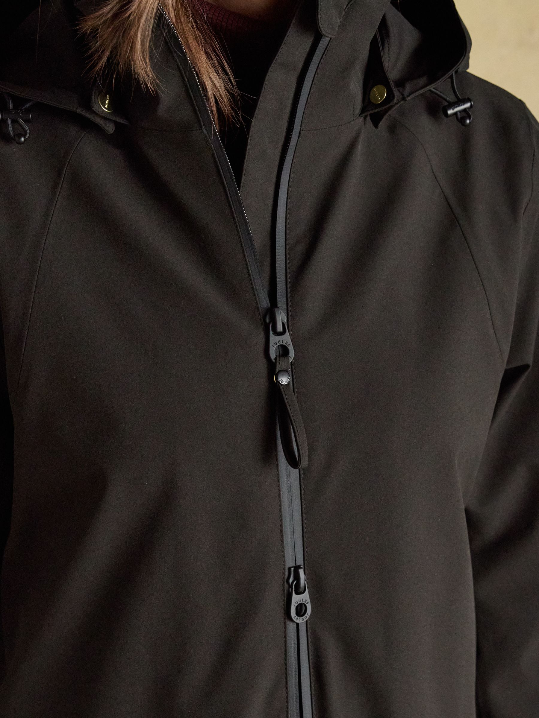 Rainaway Black Waterproof Longline Raincoat with Hood - Image 5 of 11