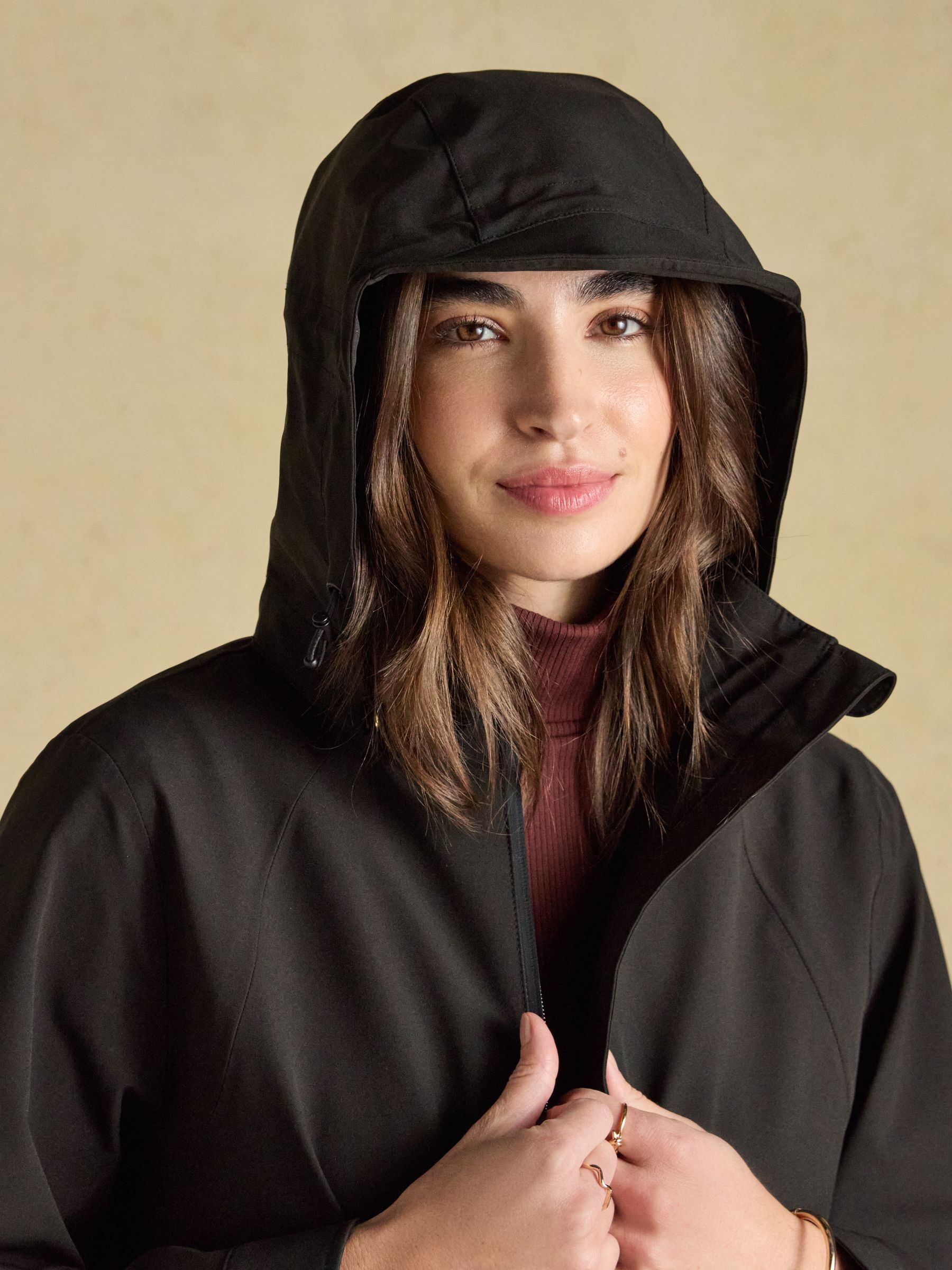 Rainaway Black Waterproof Longline Raincoat with Hood - Image 8 of 11