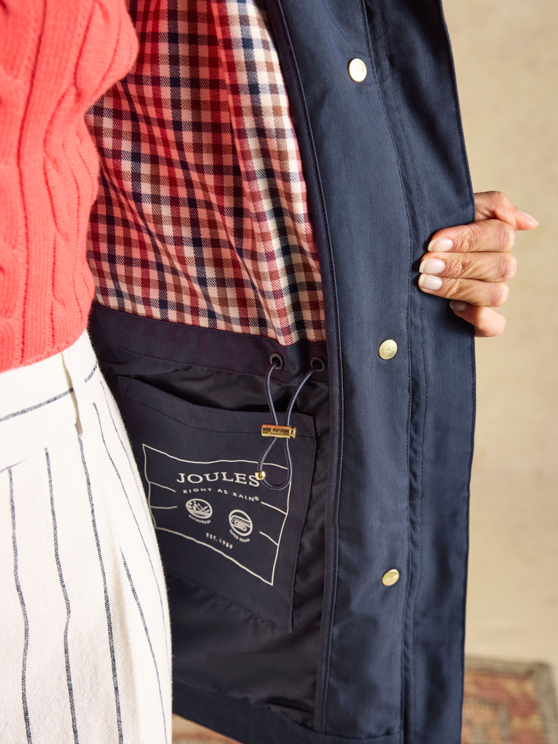 Portwell Navy Waterproof Raincoat With Hood - Image 3 of 12