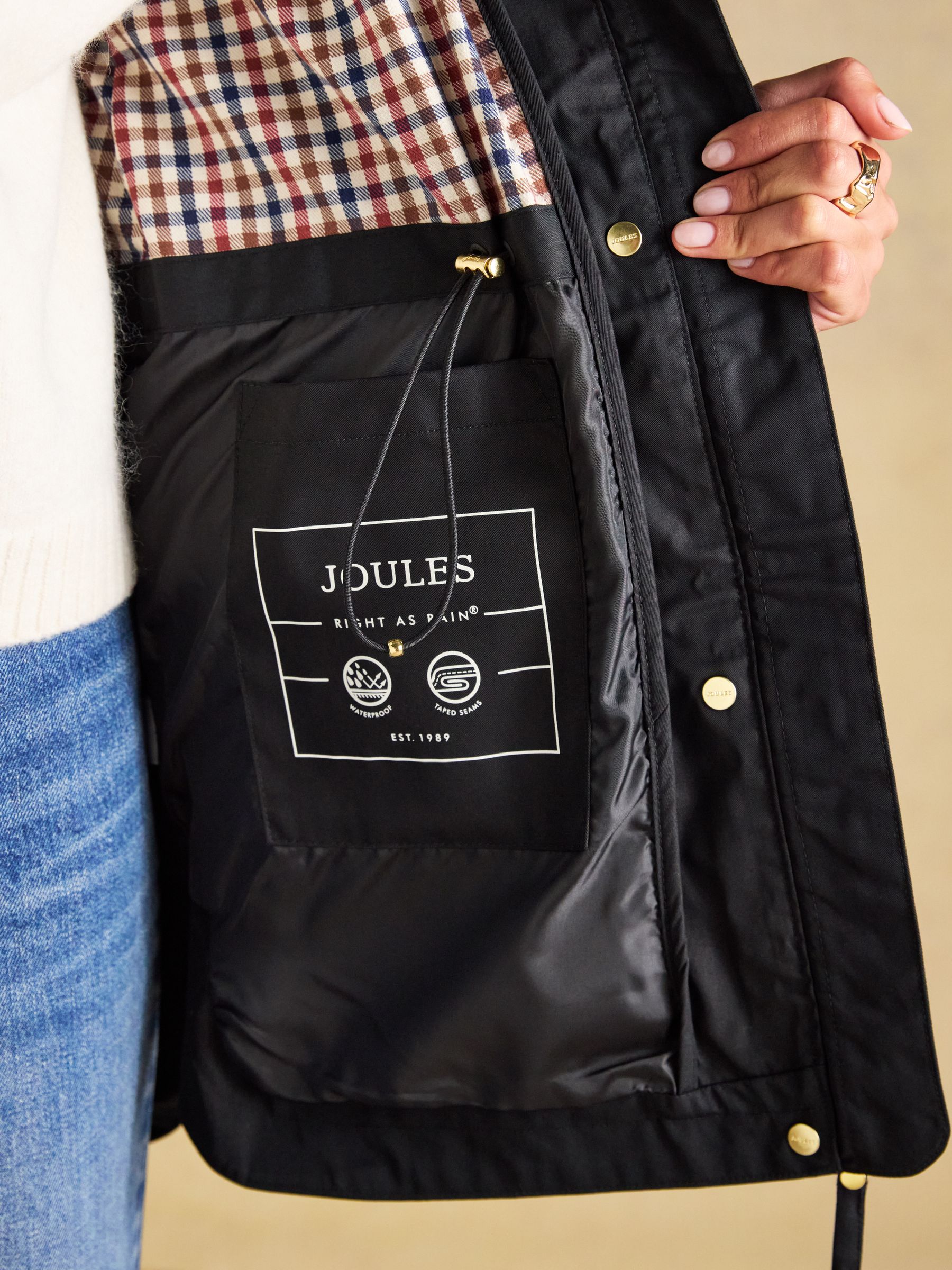 Portwell Black Waterproof Raincoat With Hood - Image 9 of 9