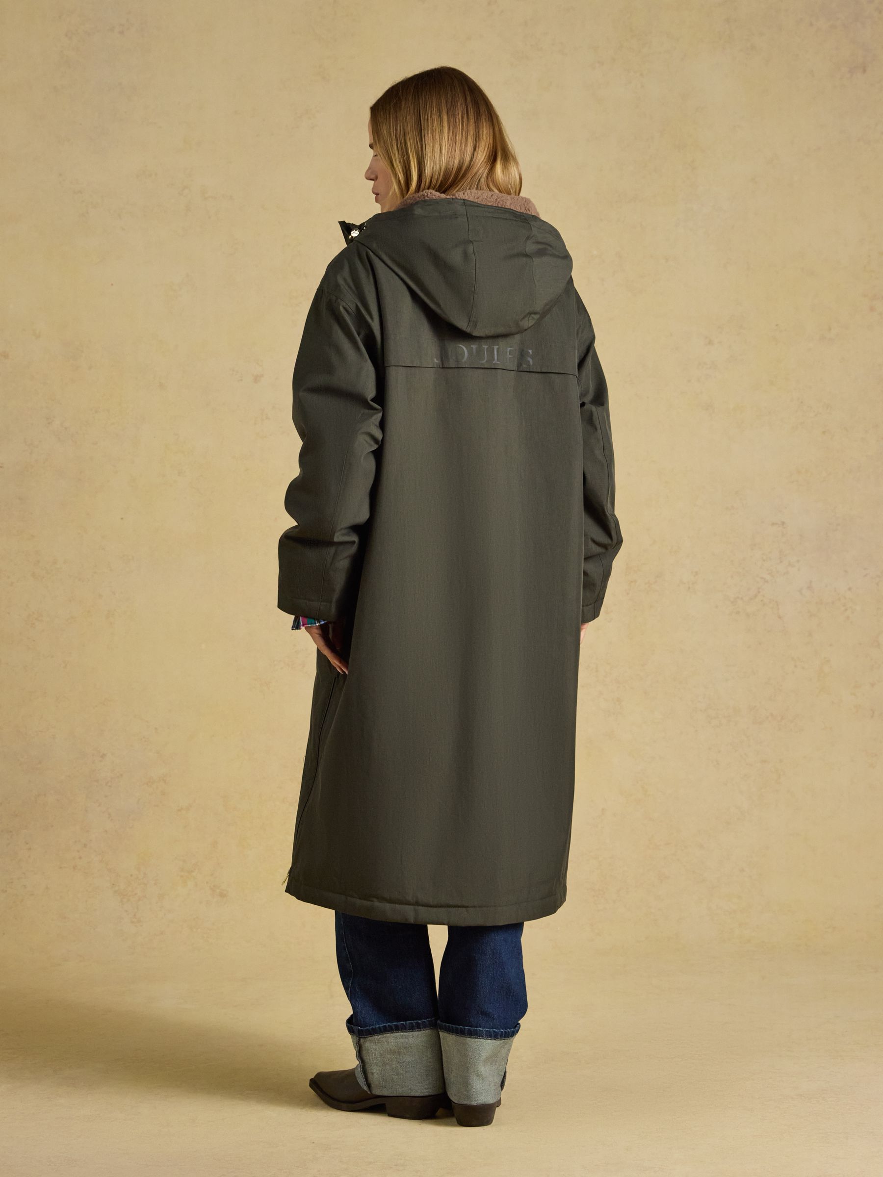 Coverall Green Oversized Fleece Lined Waterproof Coat - Image 2 of 11 Coverall Green Oversized Fleece Lined Waterproof Coat - Image 2 of 11