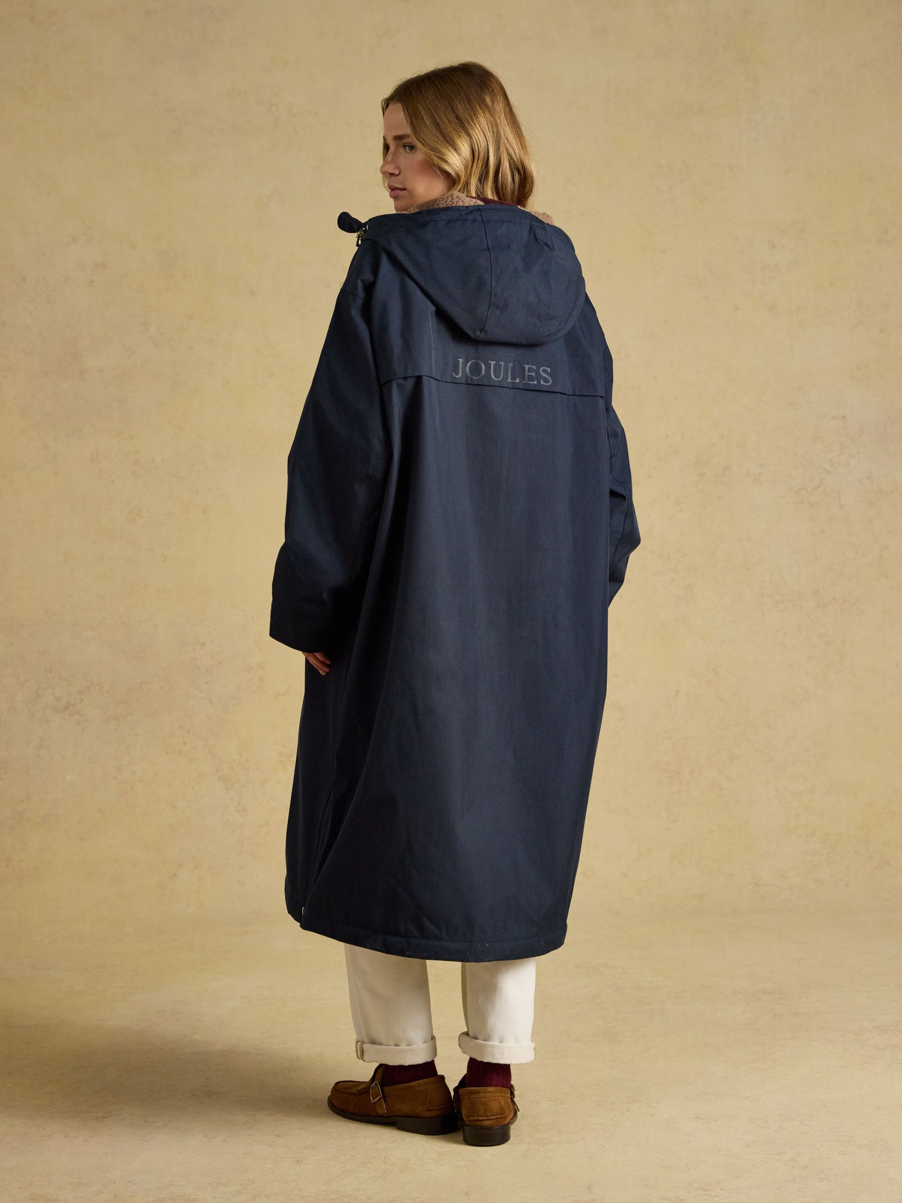 Coverall Navy Oversized Fleece Lined Waterproof Coat - Image 2 of 13