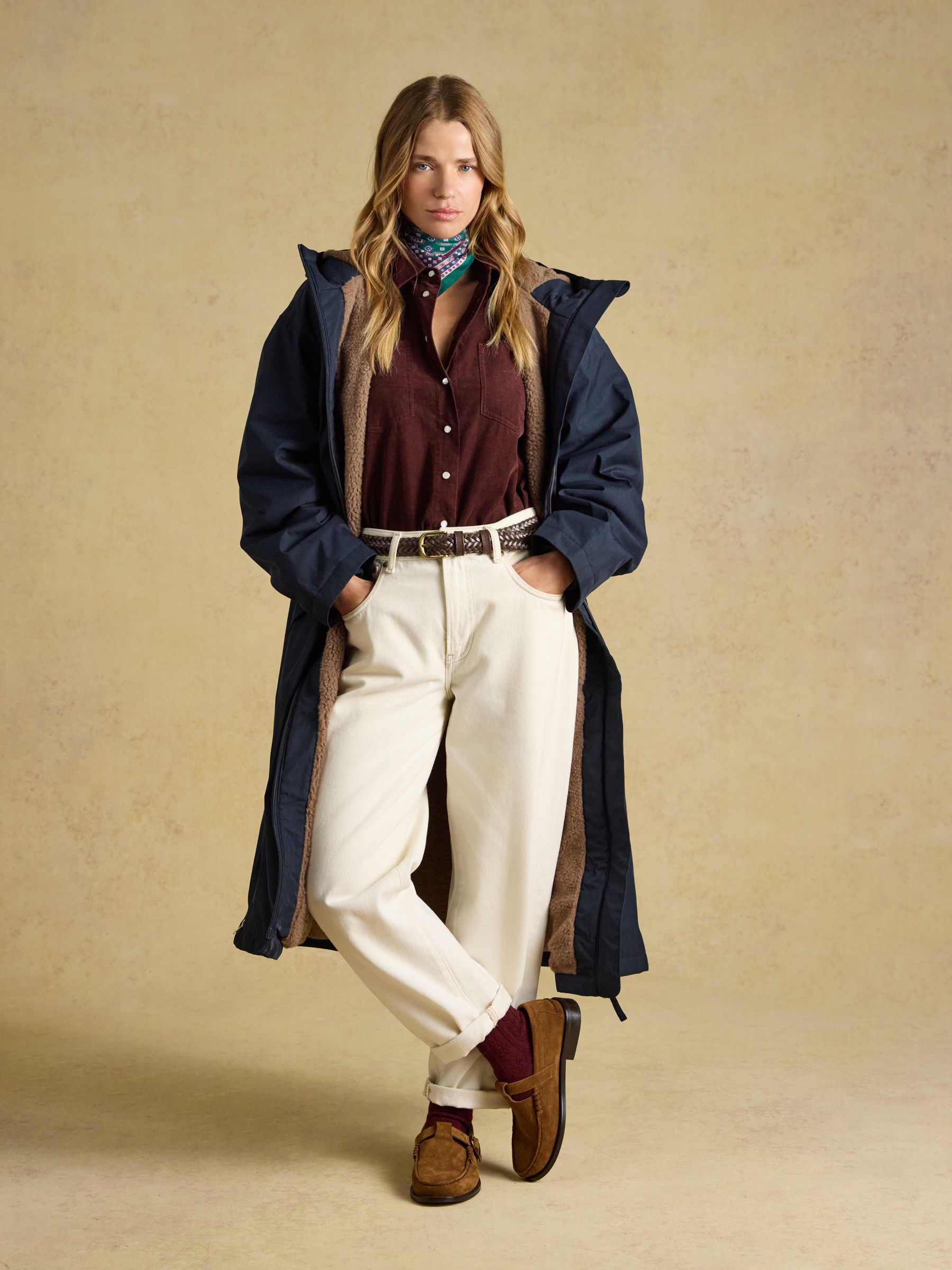 Coverall Navy Oversized Fleece Lined Waterproof Coat - Image 4 of 13