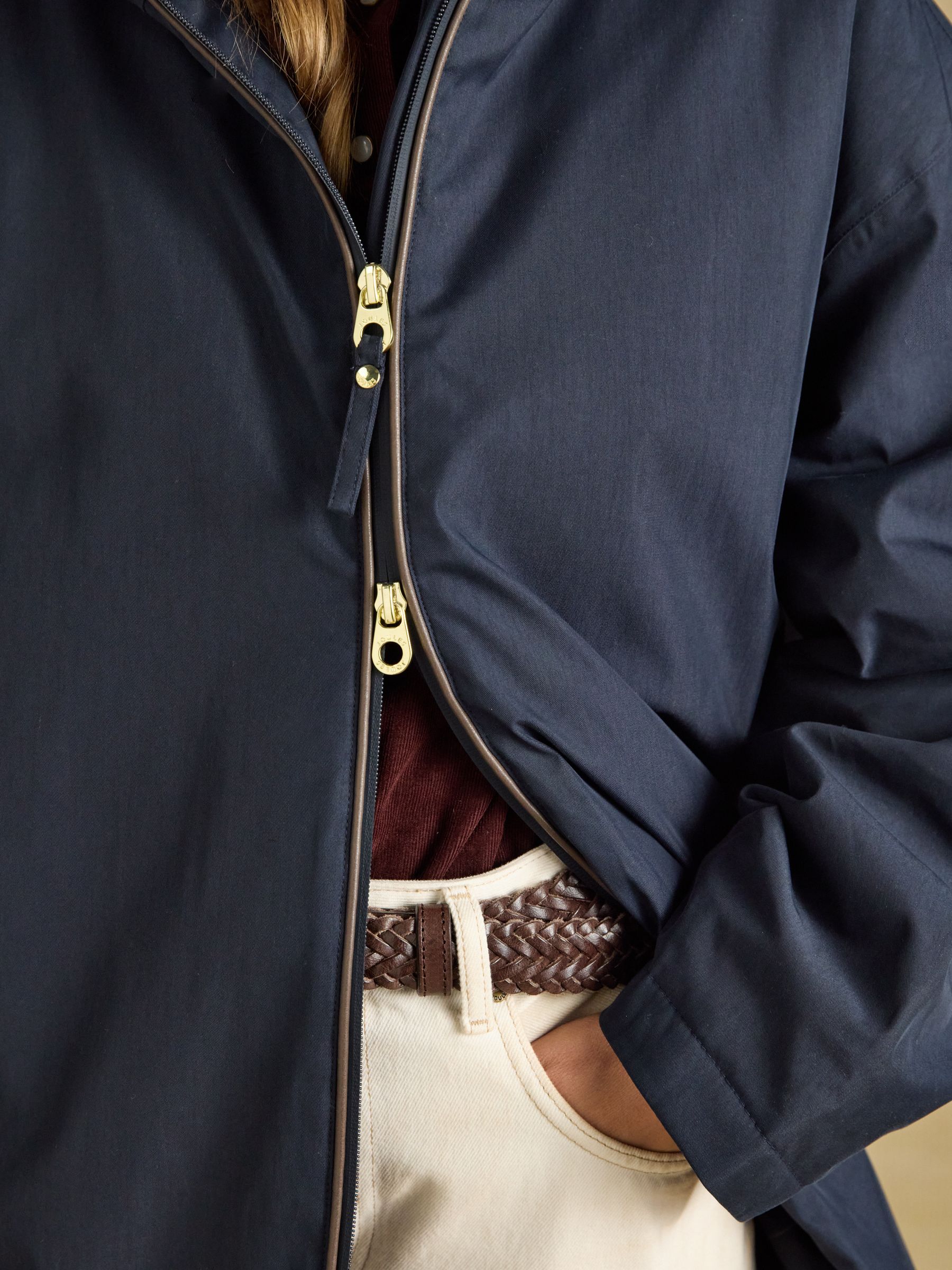 Coverall Navy Oversized Fleece Lined Waterproof Coat - Image 7 of 13