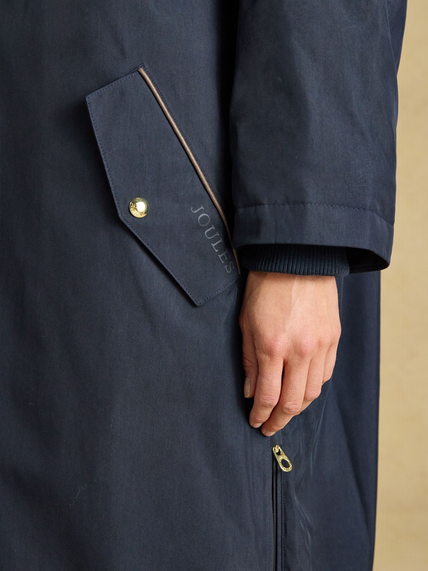 Coverall Navy Oversized Fleece Lined Waterproof Coat - Image 9 of 13