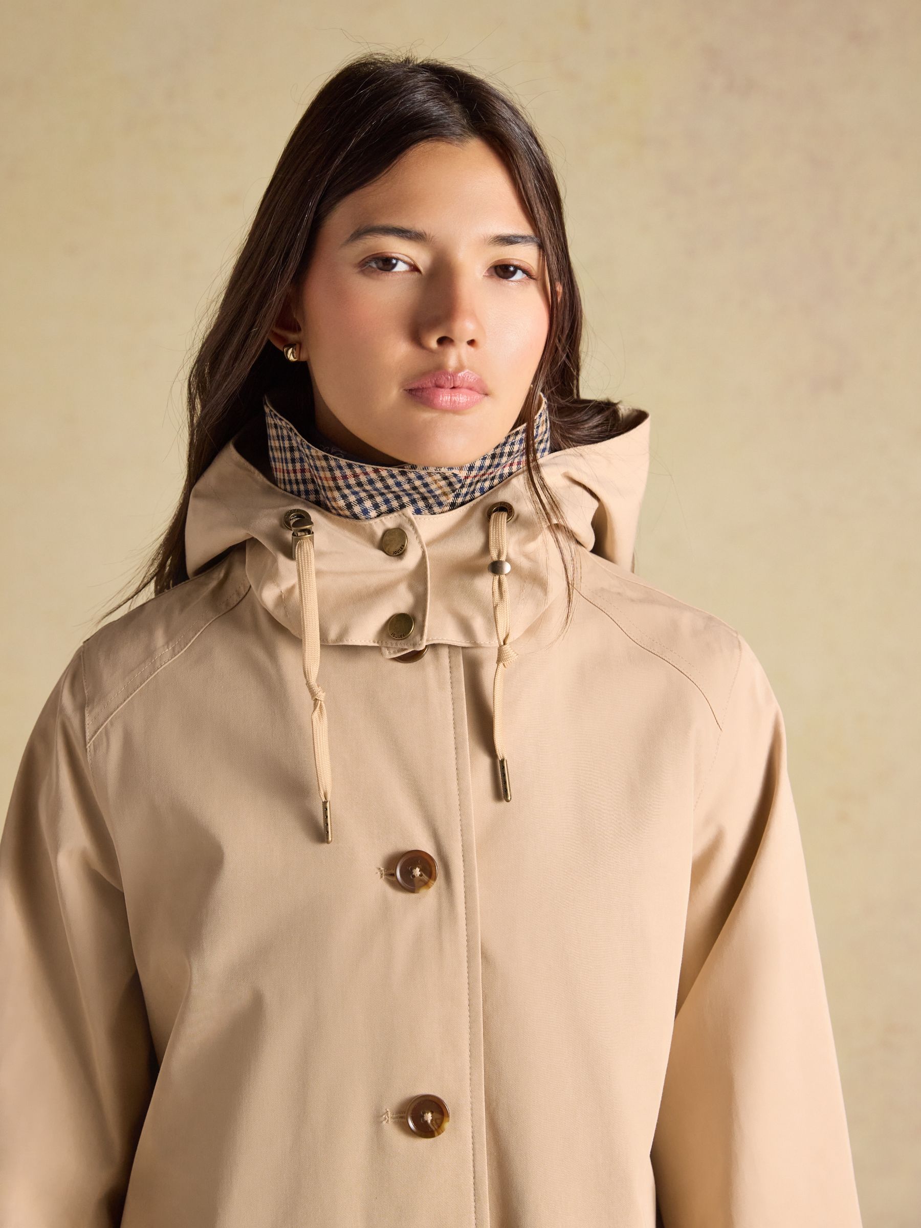 Rainmore Tan Brown Waterproof Button Through Raincoat - Image 9 of 11
