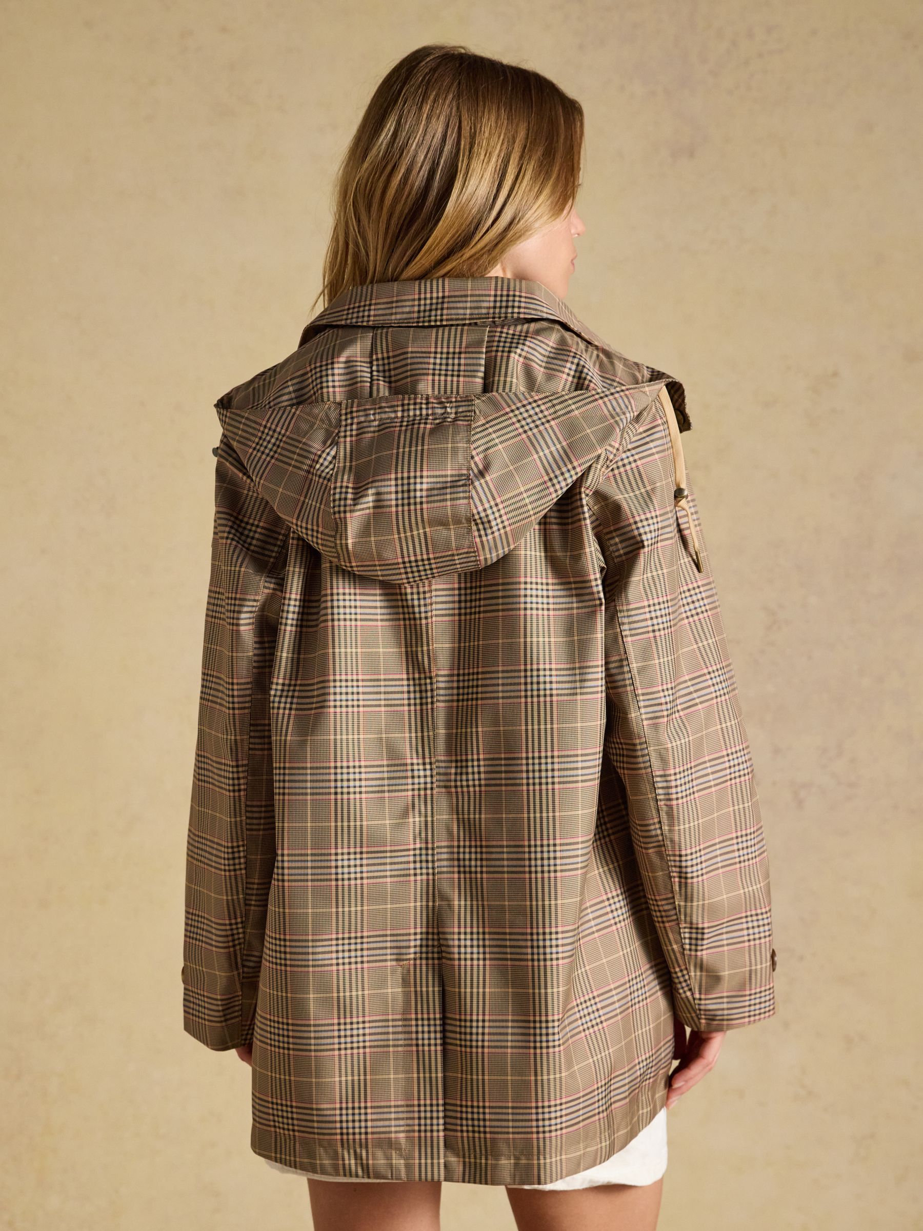 Rainmore Check Waterproof Button Through Raincoat - Image 2 of 13