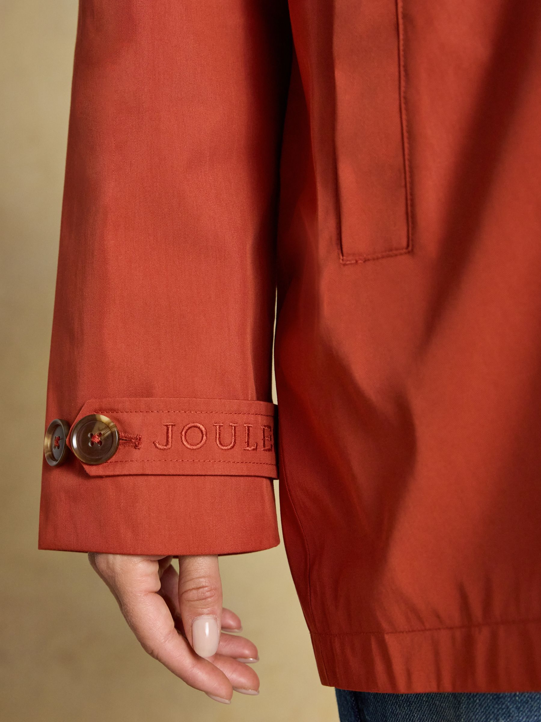 Rainmore Rust Red Waterproof Button Through Raincoat - Image 11 of 13