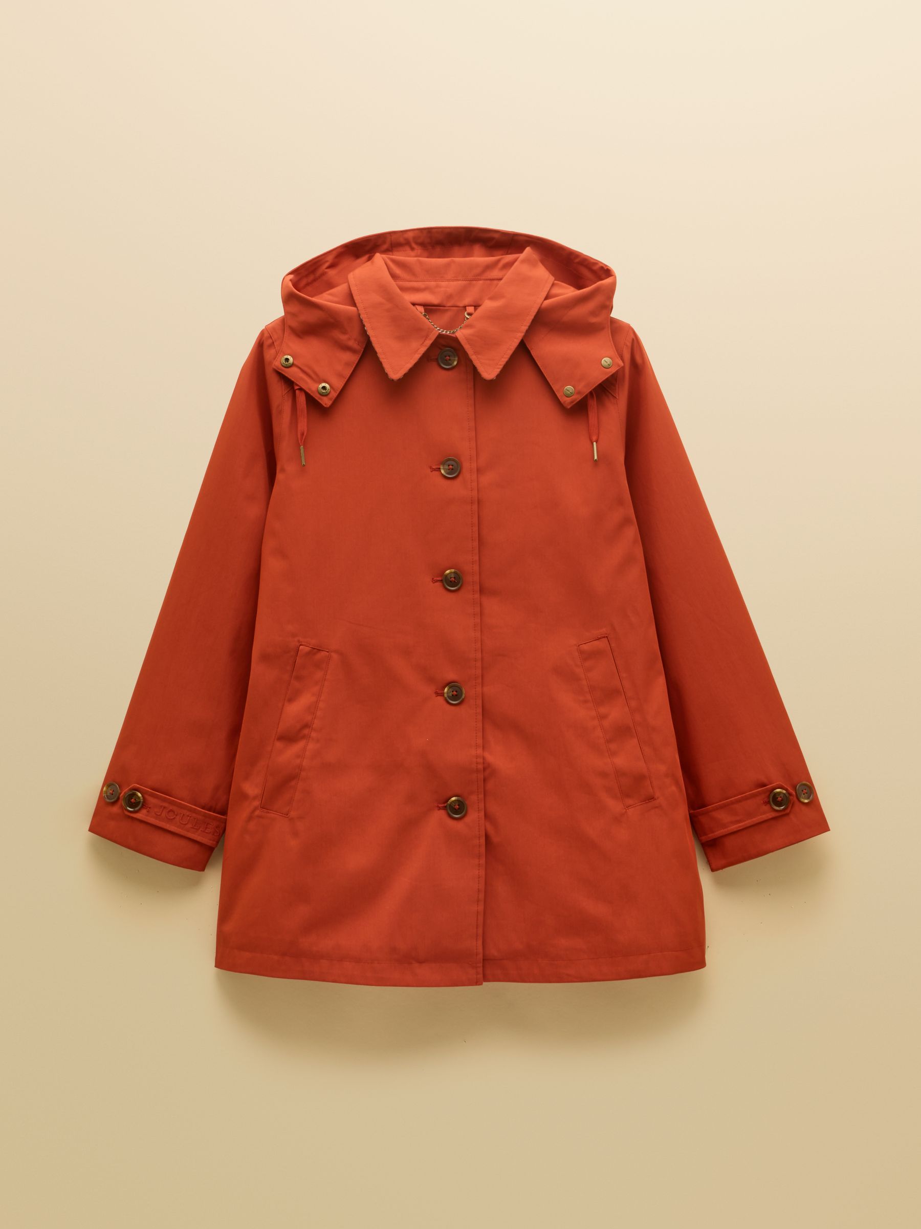 Rainmore Rust Red Waterproof Button Through Raincoat - Image 13 of 13