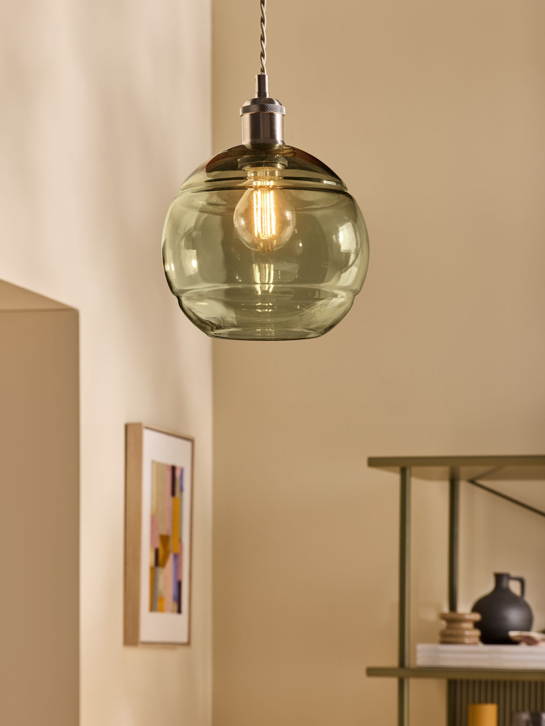 Green Mika Easyfit Glass Shade - Image 1 of 3
