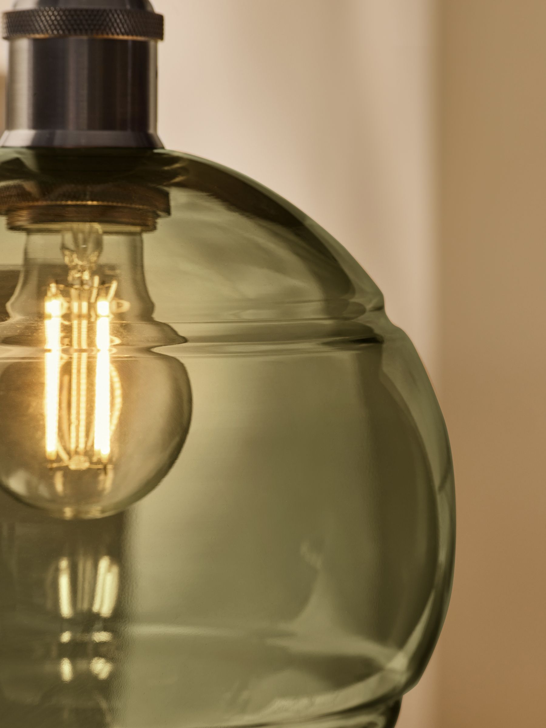 Green Mika Easyfit Glass Shade - Image 2 of 3