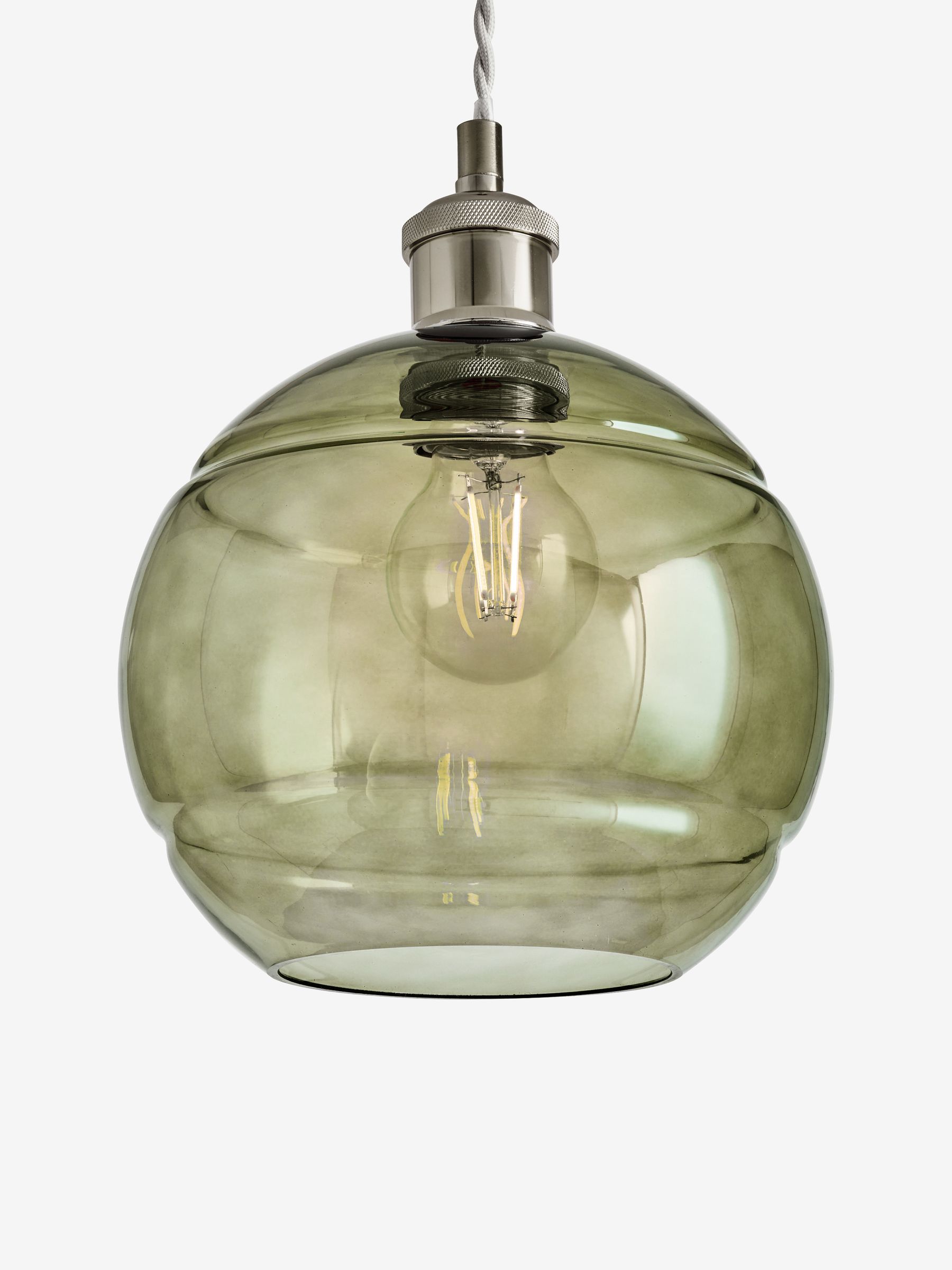 Green Mika Easyfit Glass Shade - Image 4 of 5
