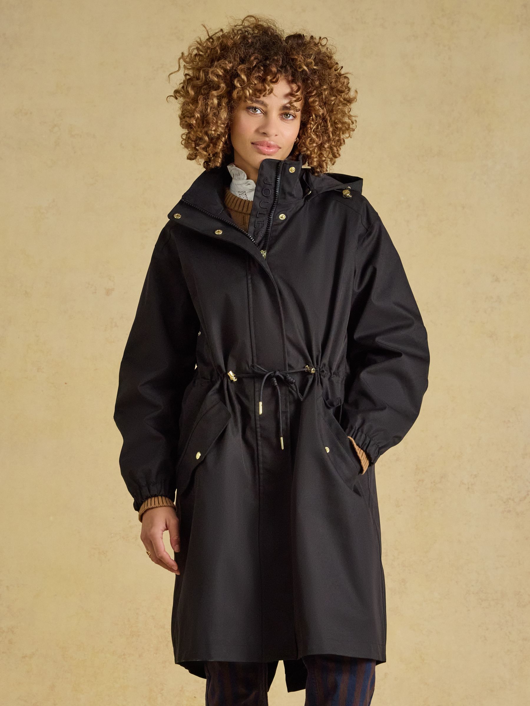 Stormwell Black Waterproof Longline Raincoat with Hood - Image 1 of 11 Stormwell Black Waterproof Longline Raincoat with Hood - Image 1 of 11