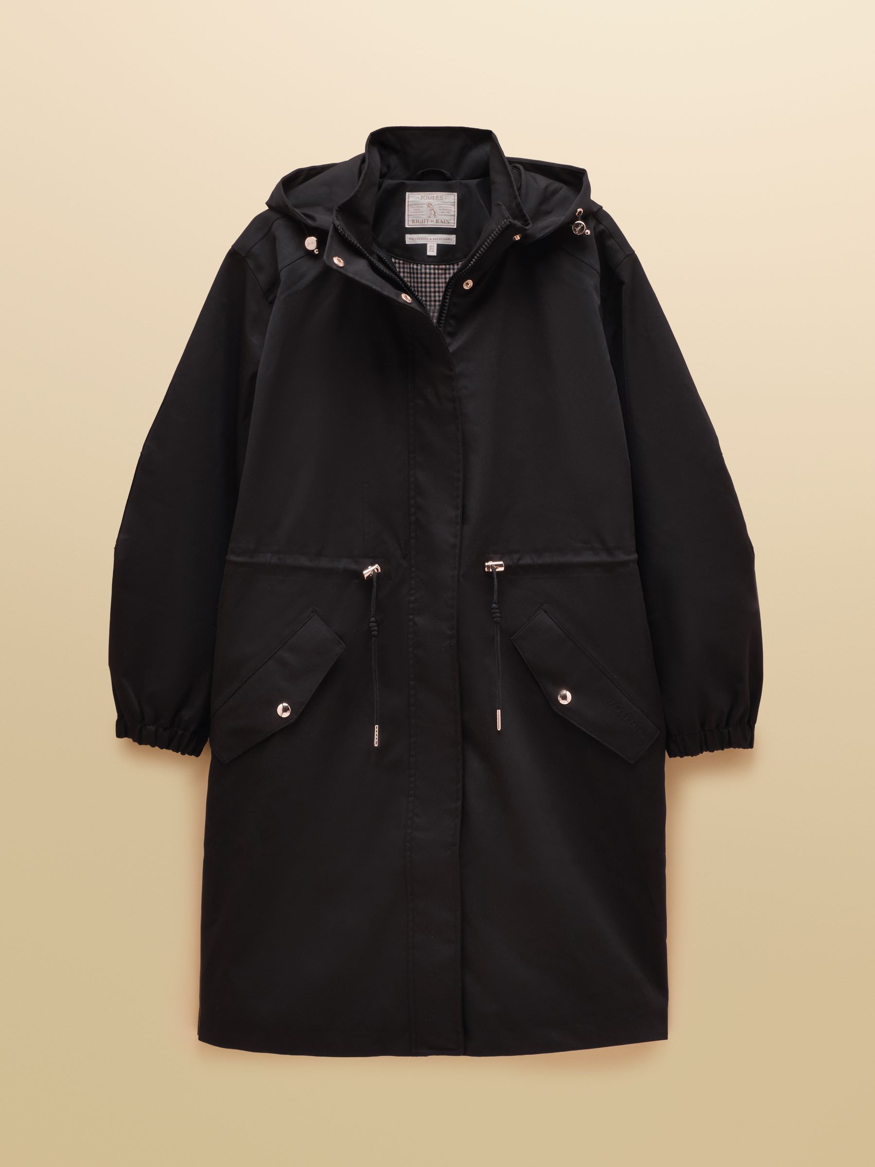 Stormwell Black Waterproof Longline Raincoat with Hood - Image 11 of 11