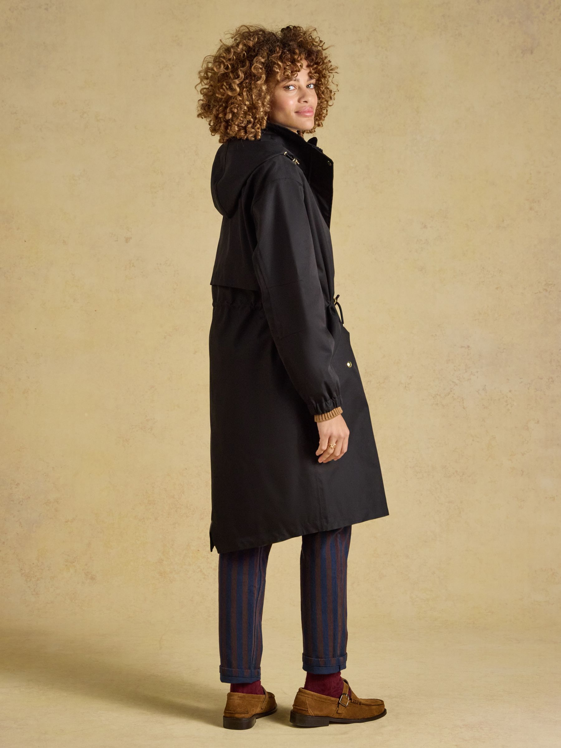 Stormwell Black Waterproof Longline Raincoat with Hood - Image 2 of 11