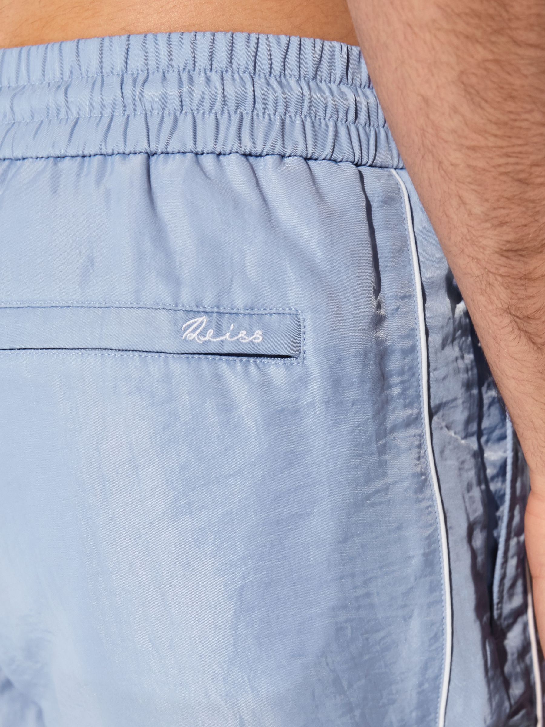 Swim Shorts in Soft Blue - Image 3 of 7