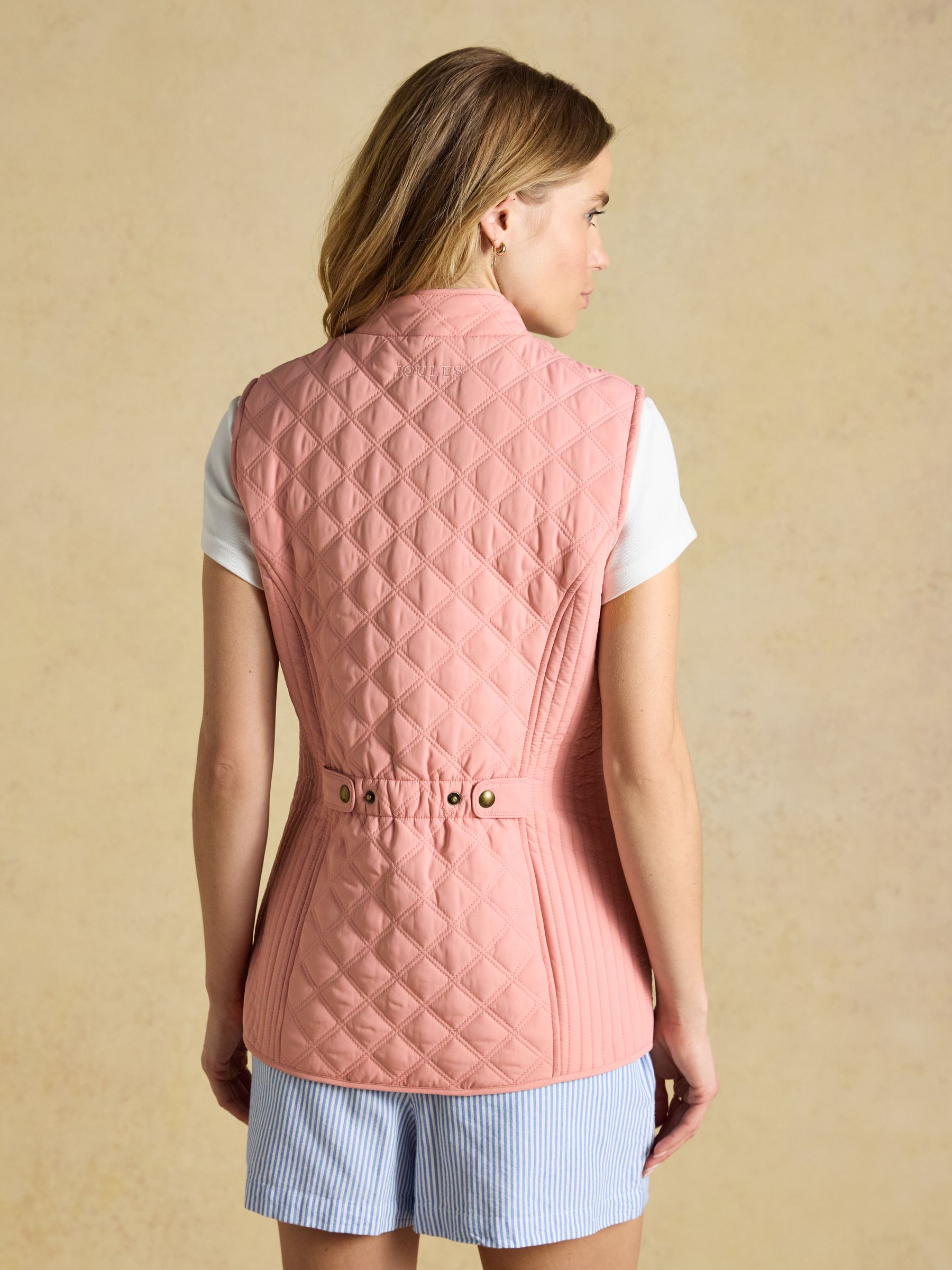 Minx Pink Showerproof Diamond Quilted Gilet - Image 2 of 10 Minx Pink Showerproof Diamond Quilted Gilet - Image 2 of 10