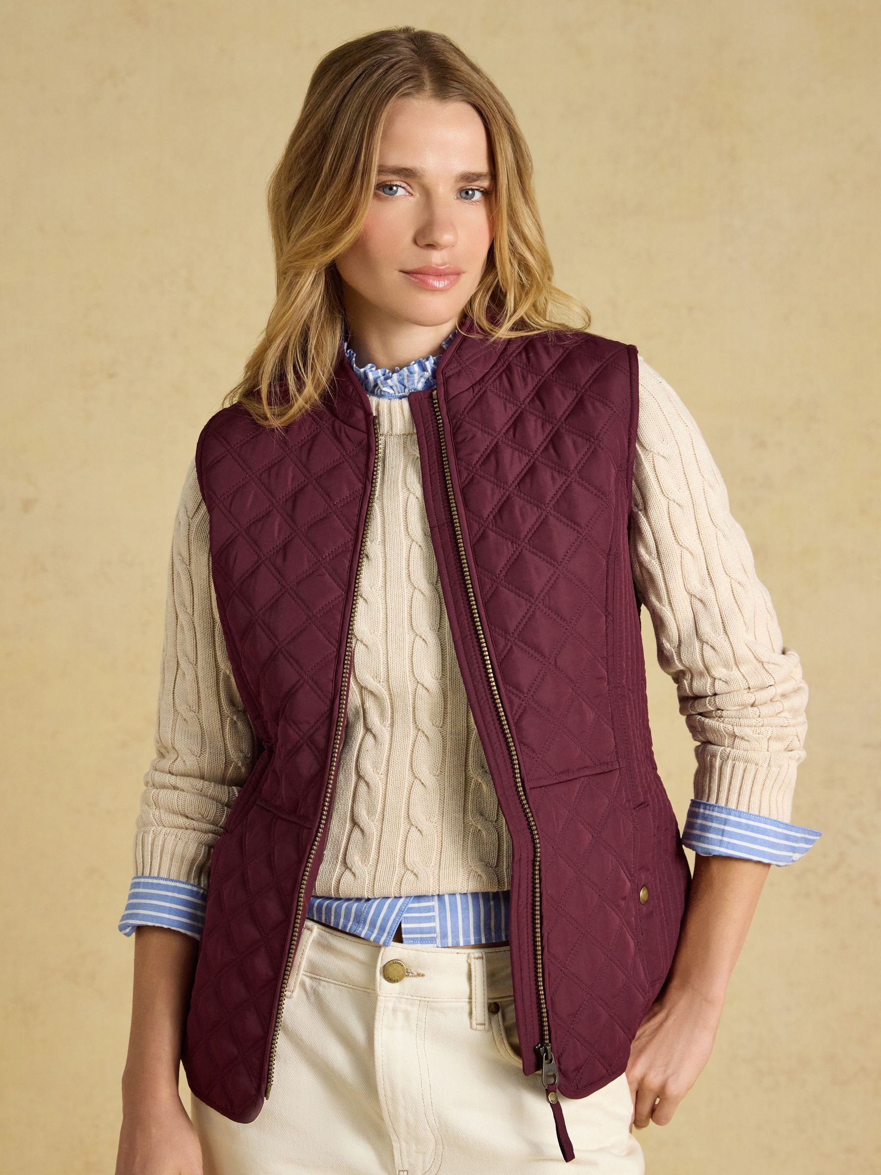 Minx Port Showerproof Diamond Quilted Gilet - Image 1 of 7
