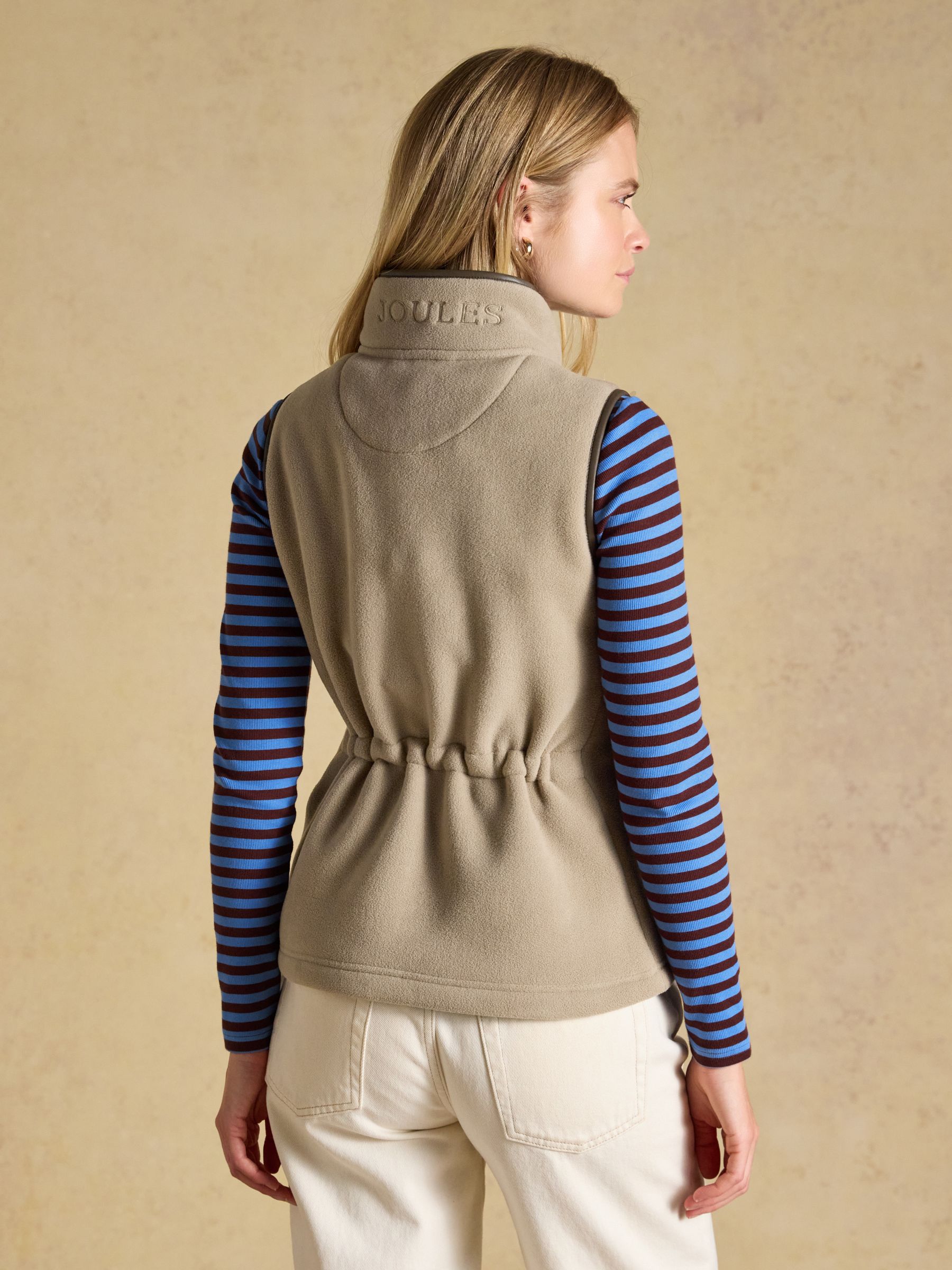 Heritage Mink Brown Regular Fleece Gilet - Image 2 of 9